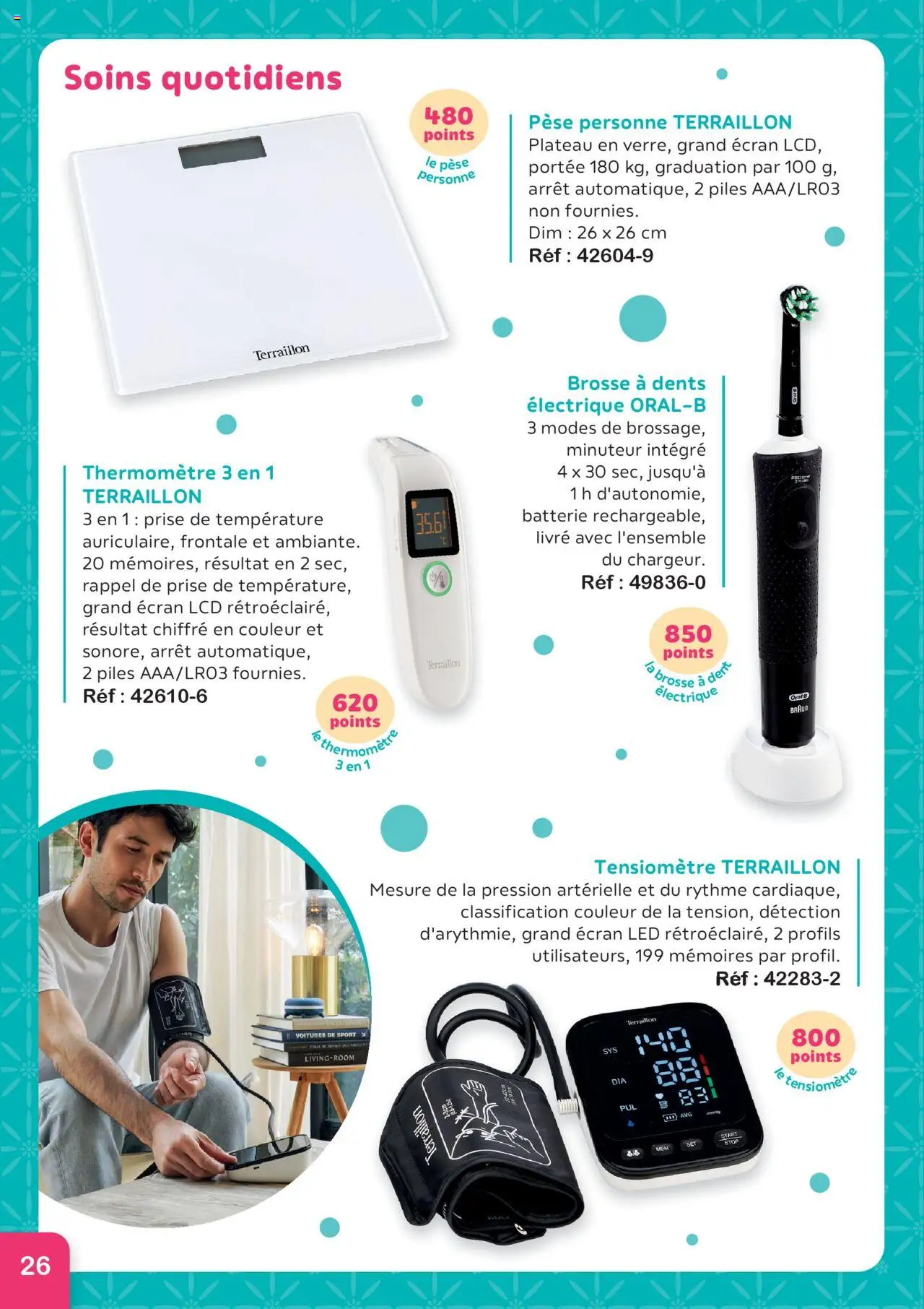 {H1} | Page: 26 | Produits: Brosse, Prise, Batterie, Piles
