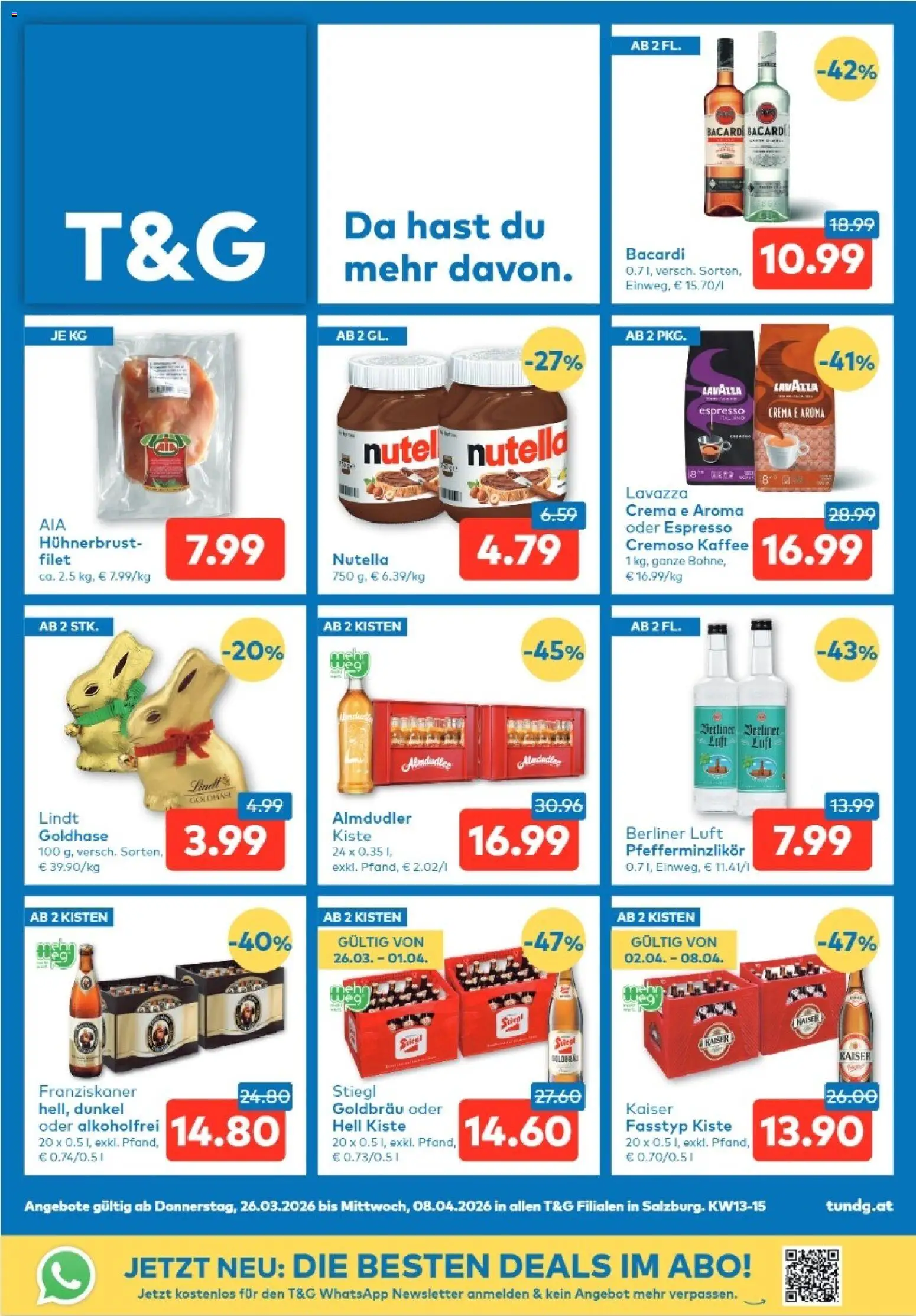 T&G - Salzburg gültig ab 26.03.2026 | Seite: 1 | Produkte: Kaffee