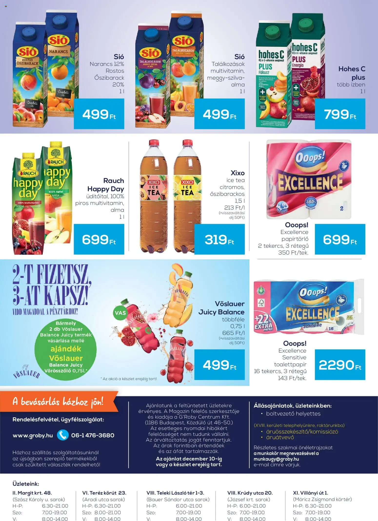 G'Roby akciós ujság - amely érvényes a következő dátumtól: 27.11.2025 | Oldal: 4 | Termékek: Őszibarack, Meggy, Ice tea, Tea