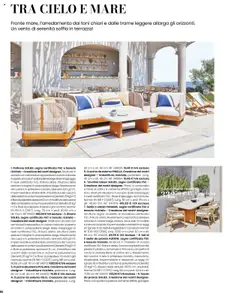 Anteprima del volantino Poltrona SOLIES. Legno certificato FSC e tessuto riciclato - Creazione dei nostri designer, Struttura in acciaio con verniciatura epossidica in colore naturale ricoperto di corda in polipropilene beige. Base d'appoggio in teak certificato FSC, finitura oliata. Struttura della seduta in cinghie in polipropilene beige. Rivestimento dei cuscini in poliestere riciclato (densità 420 g/m²), impermeabile e sfoderabile. Imbottitura del cuscino della seduta in schiuma poliuretanica (densità 25 kg/m³) e fibre di poliestere, spessore 12 cm. Imbottitura del cuscino dello schienale in schiuma poliuretanica (densità 25 kg/ m³) e fibre di poliestere. Prodotto già montato. Norme: EN 581 1-2 (2017). Larg. 78 cm x prof. 80,50 cm x alt. 79 cm. Rif. 246172. valido a partire dal 14.04.2025 | Pagina: 10