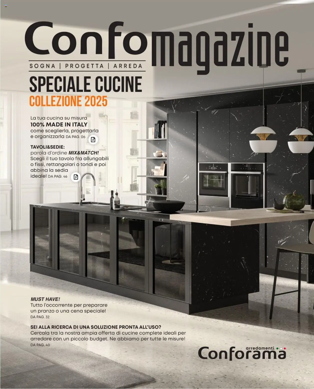 Volantino Conforama del 28.01.2025 | Pagina: 1 | Prodotti: Cucine, Tavolo, Sedia