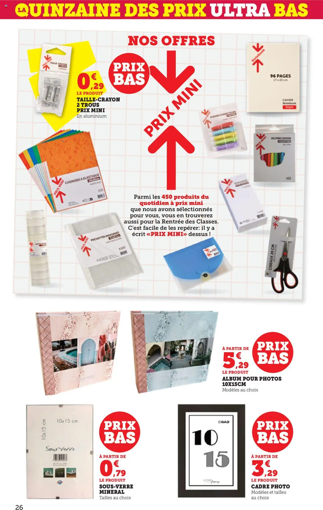  | Page: 26 | Produits: Notebook, Ciseaux, Cadre