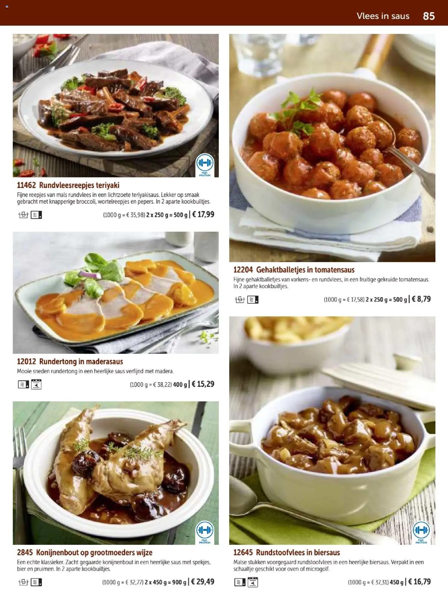 {H1} | Pagina: 85 | Producten: Bier, Oven, Saus, Rundvlees