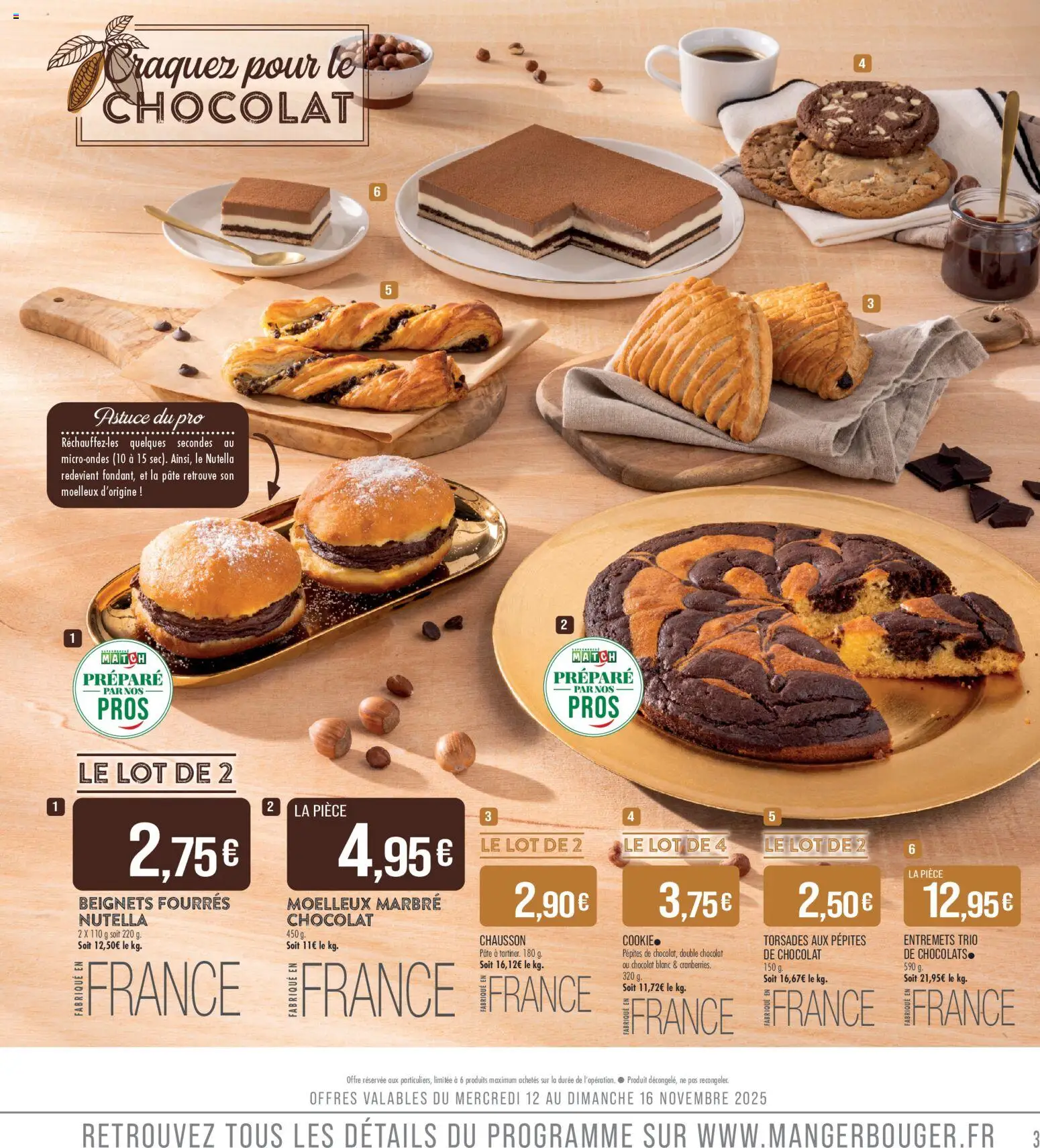 {H1} | Page: 3 | Produits: Nutella, Chocolat