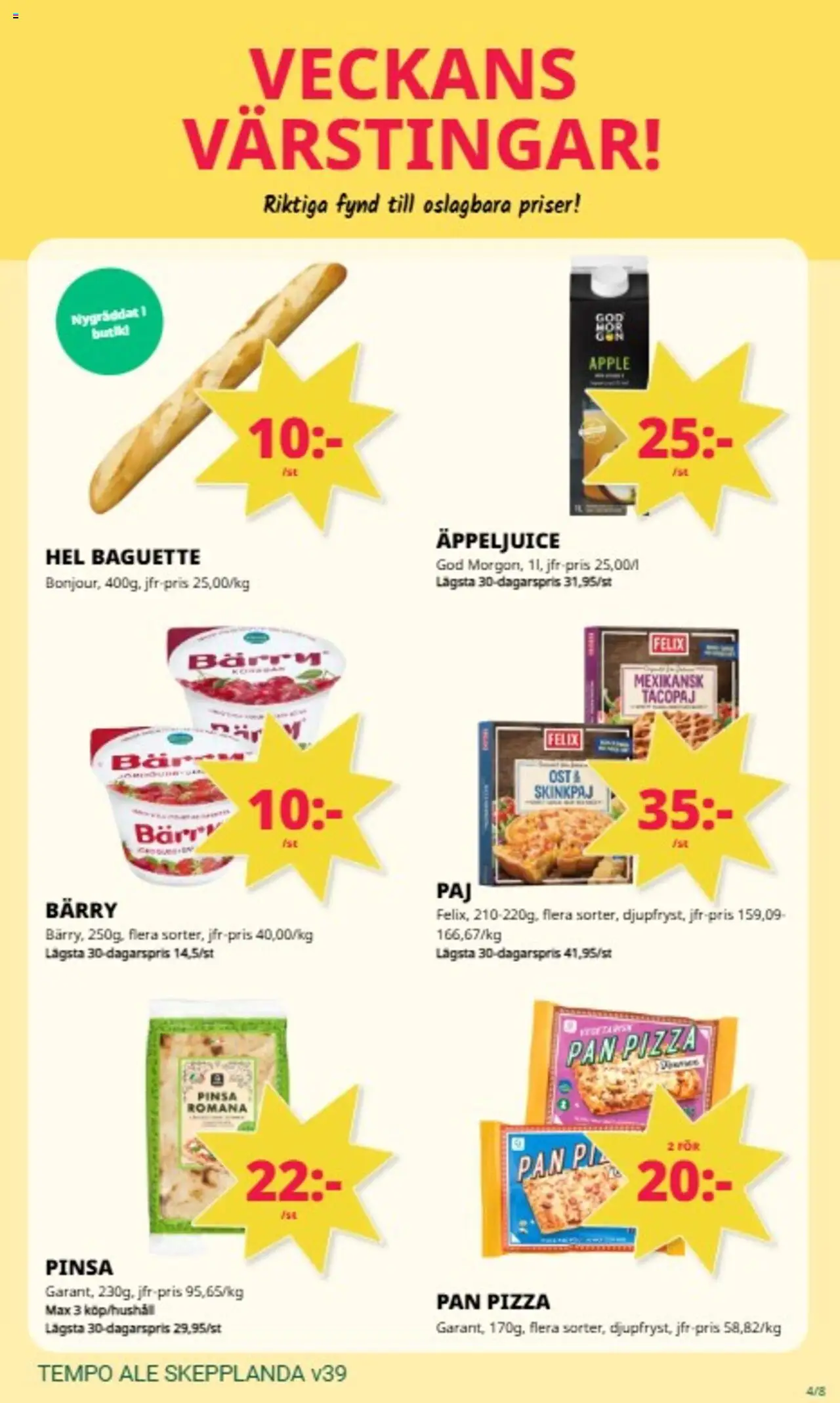 Tempo reklamblad aktuell från 22.09.2025 | Sida: 4