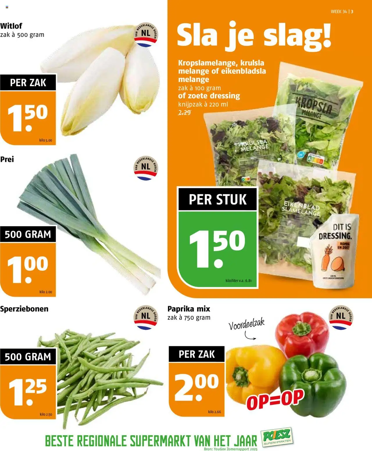  | Pagina: 3 | Producten: Sla, Prei, Zak, Kész piskótalap