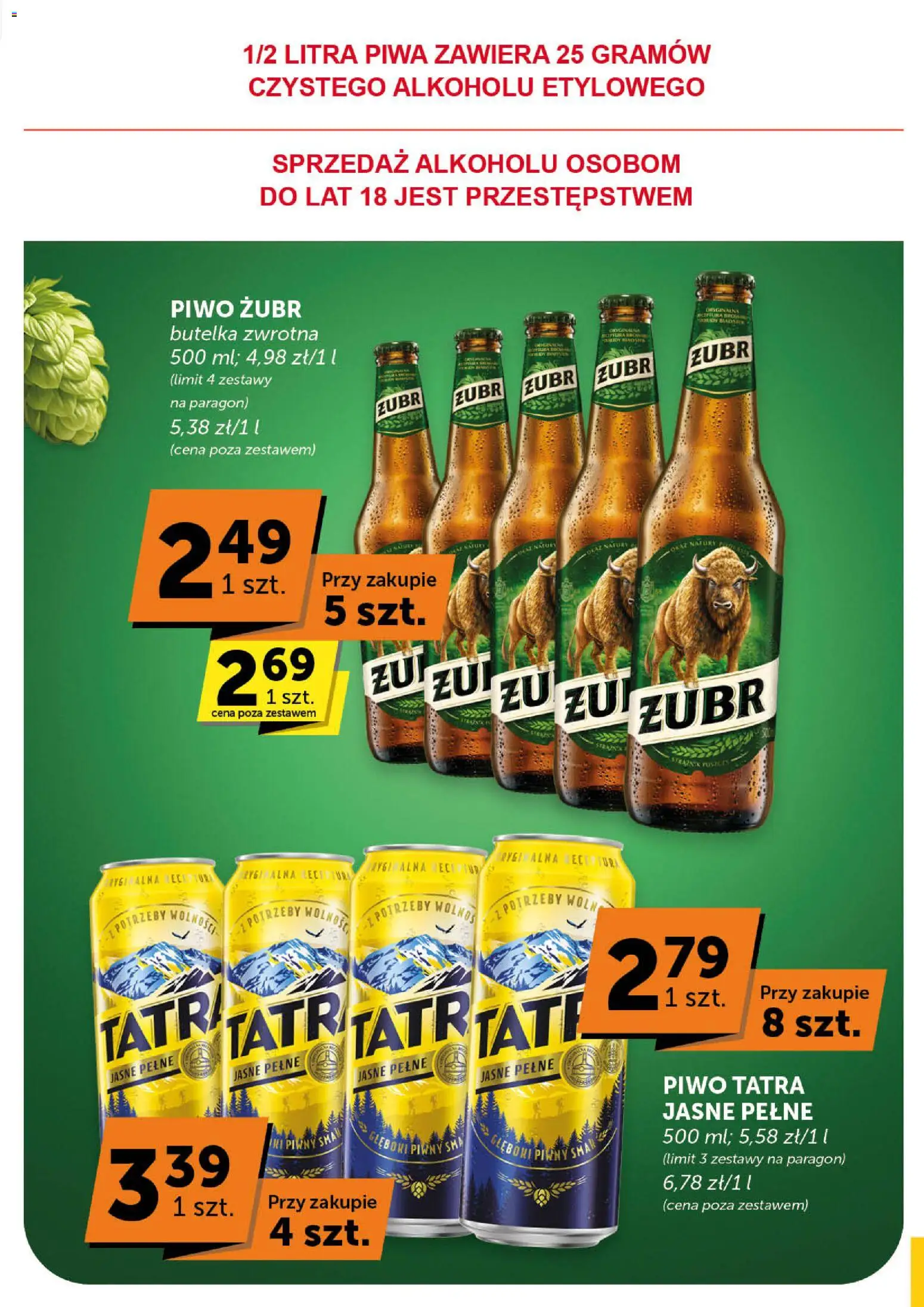 ABC Gazetka - Minimarket od 08.01.2026 | Strona: 14 | Produkty: Piwo żubr, Piwo
