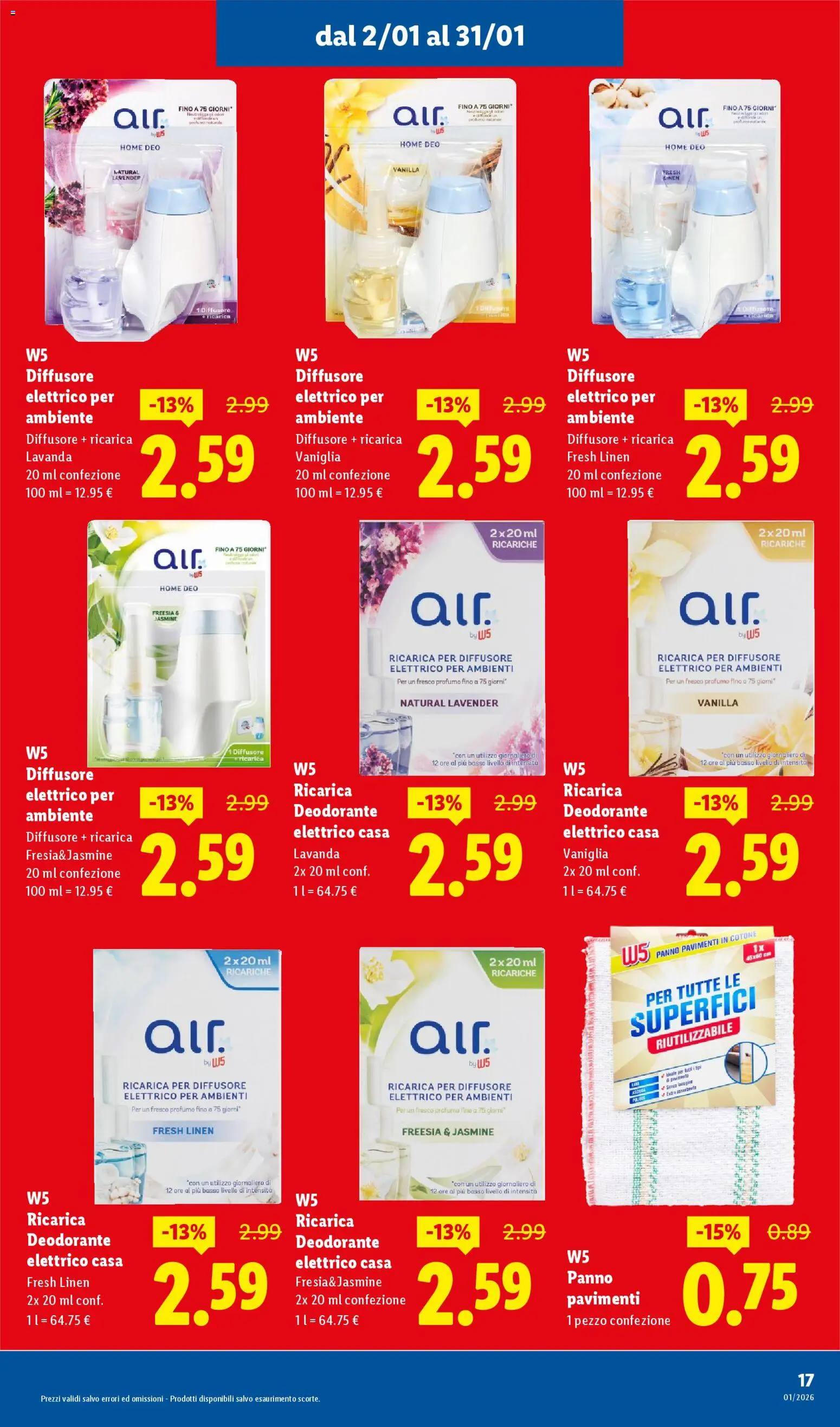 Volantino Lidl del 02.01.2026 | Pagina: 17 | Prodotti: Deodorante, Lavanda, Profumo