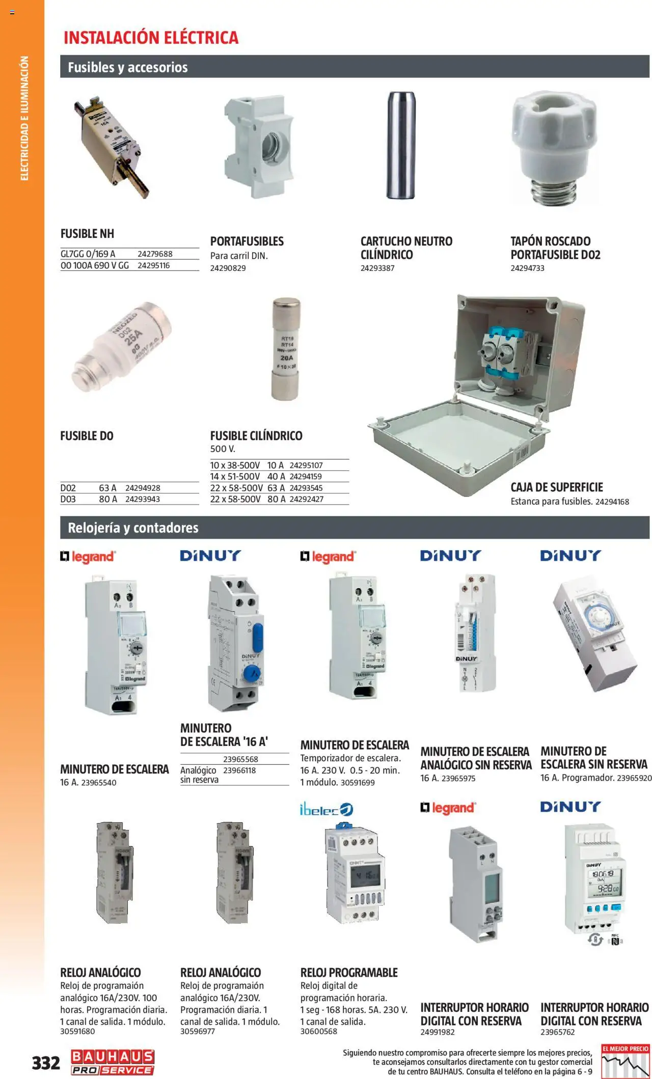 Bauhaus - ProService  │ válido desde el 24.02.2025 | Página: 332 | Productos: Té, Teléfono, Reloj, Caja