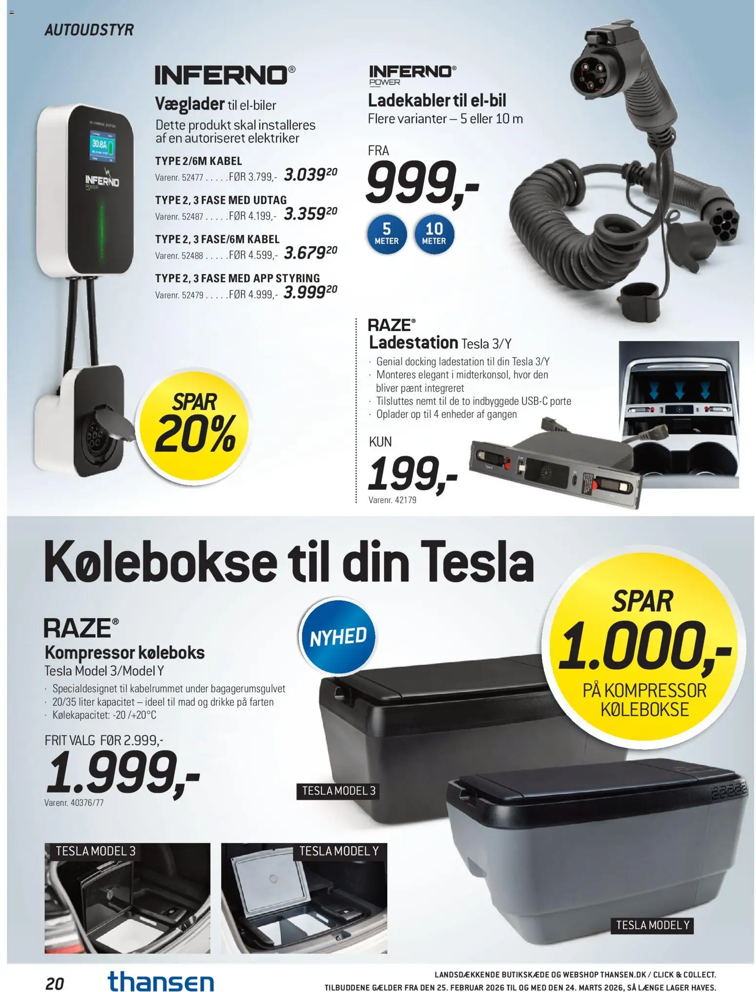 Thansen tilbudsavis – gyldig fra 25.02.2026 | Side: 20 | Produkter: Kabel
