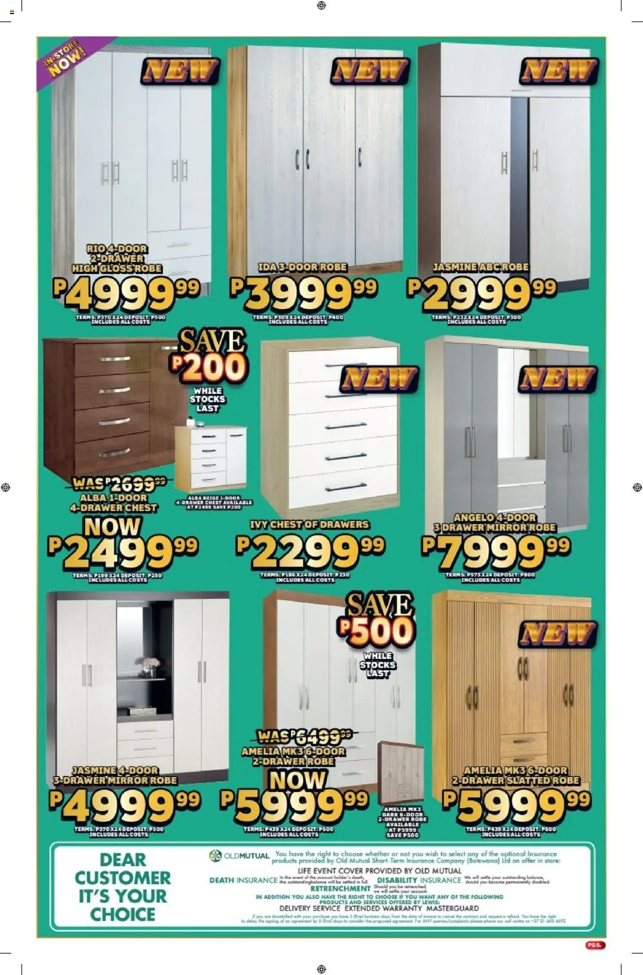 Lewis Stores - Botswana Brochure │ valid from 11.08.2025 | Page: 5 | Products: Gloss, Cover, Chest of drawers, Mirror