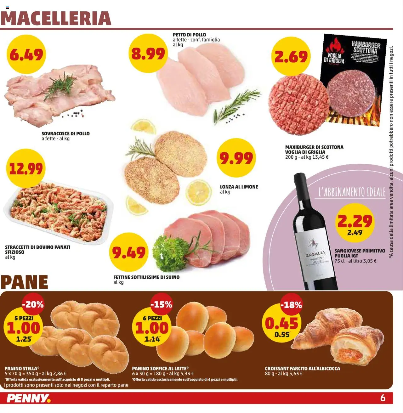 Volantino PENNY del 28.08.2025 | Pagina: 6 | Prodotti: Bovino, Limone, Griglia, Hamburger