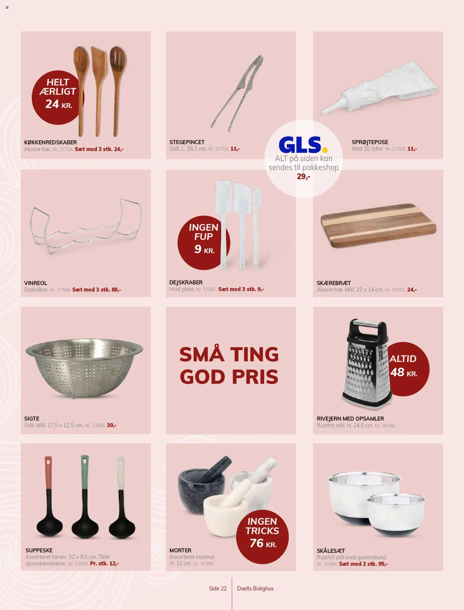 Daells Bolighus tilbudsavis – gyldig fra 29.04.2026 | Side: 22 | Produkter: Skærebræt, Rivejern