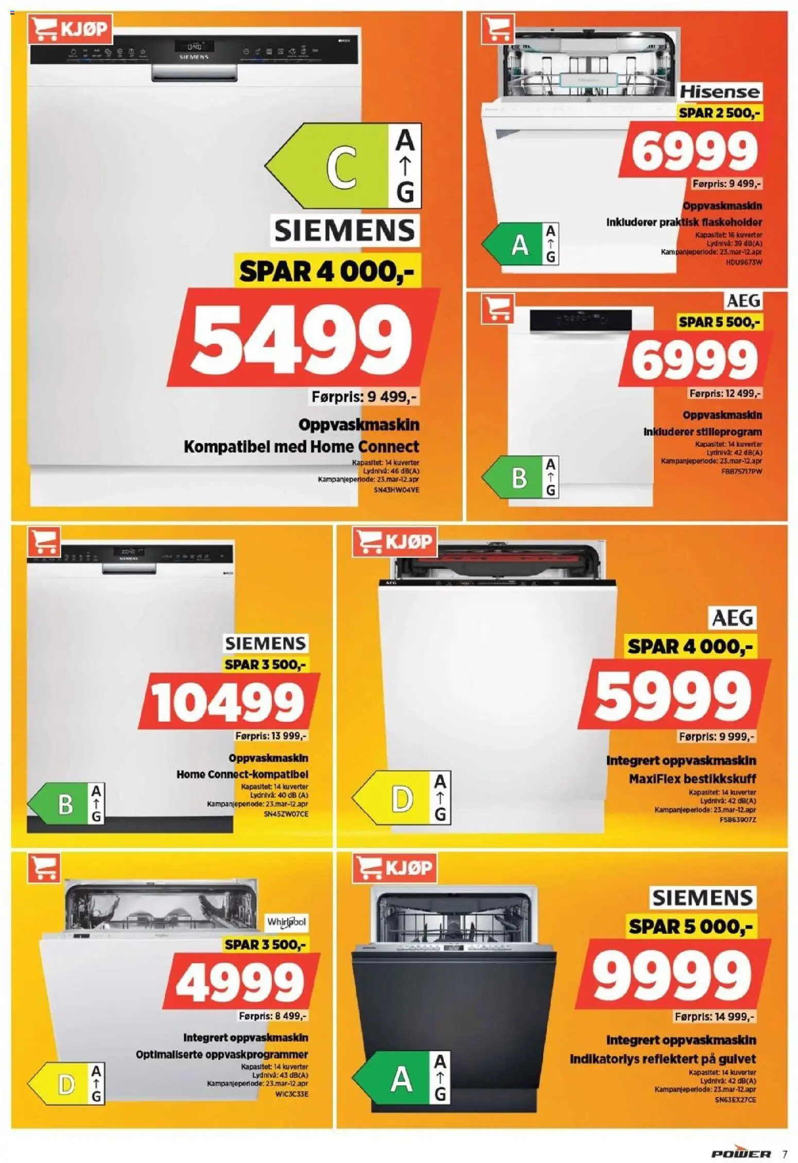 {H1} | Side: 7 | Produkter: Oppvaskmaskin