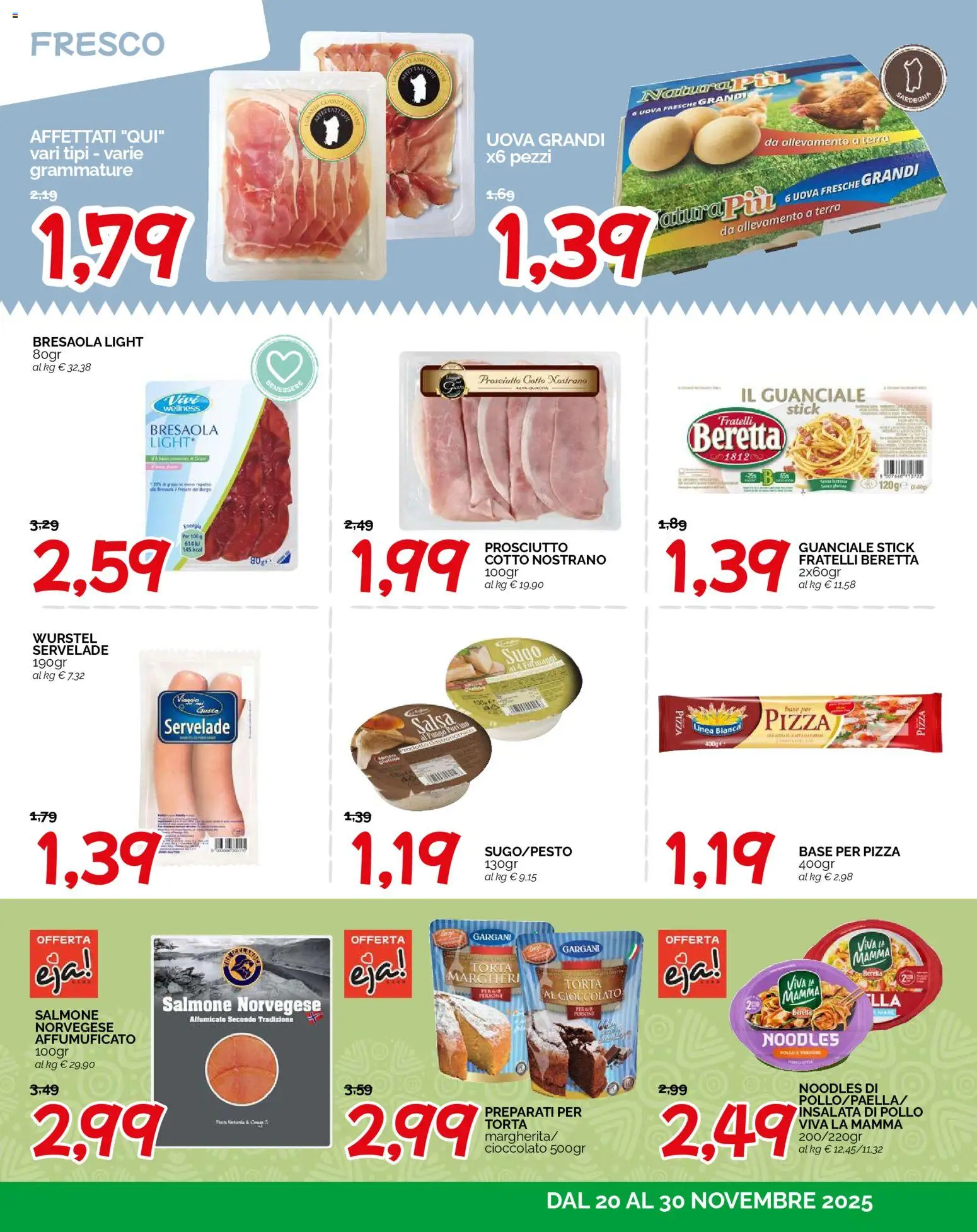 Volantino HarDis del 20.11.2025 | Pagina: 7 | Prodotti: Uova, Cioccolato, Salmone, Salsa