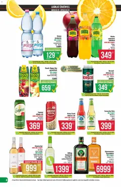 COOP - Újság Észak Kelet Pro-Coop Zrt - amely érvényes a következő dátumtól: 26.03.2026 | Oldal: 8 | Termékek: Jägermeister, Arany ászok, Bor, Almalé