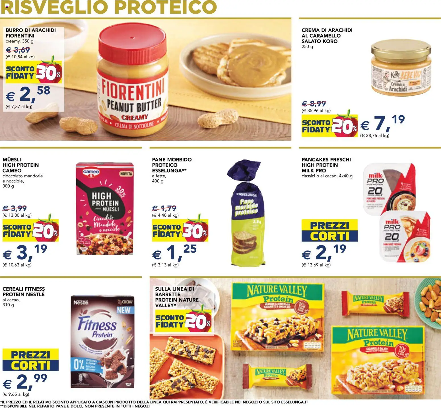 Volantino Esselunga S del 15.01.2026 | Pagina: 7 | Prodotti: Pane, Cioccolato, Cereali, Burro