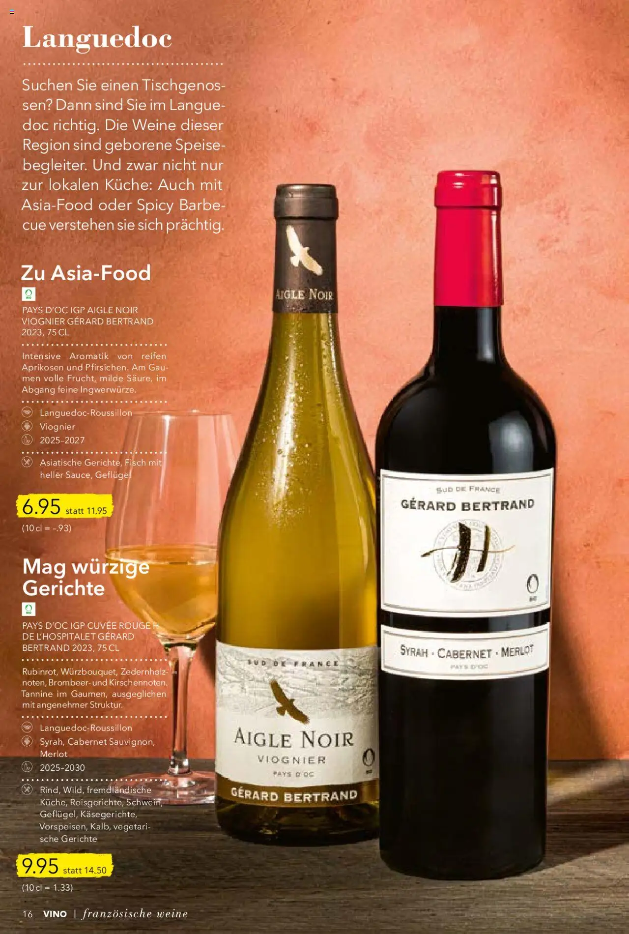 Coop Aktionen Vino ab 11.07.2025 | Seite: 16 | Produkte: Merlot, Rouge, Fisch