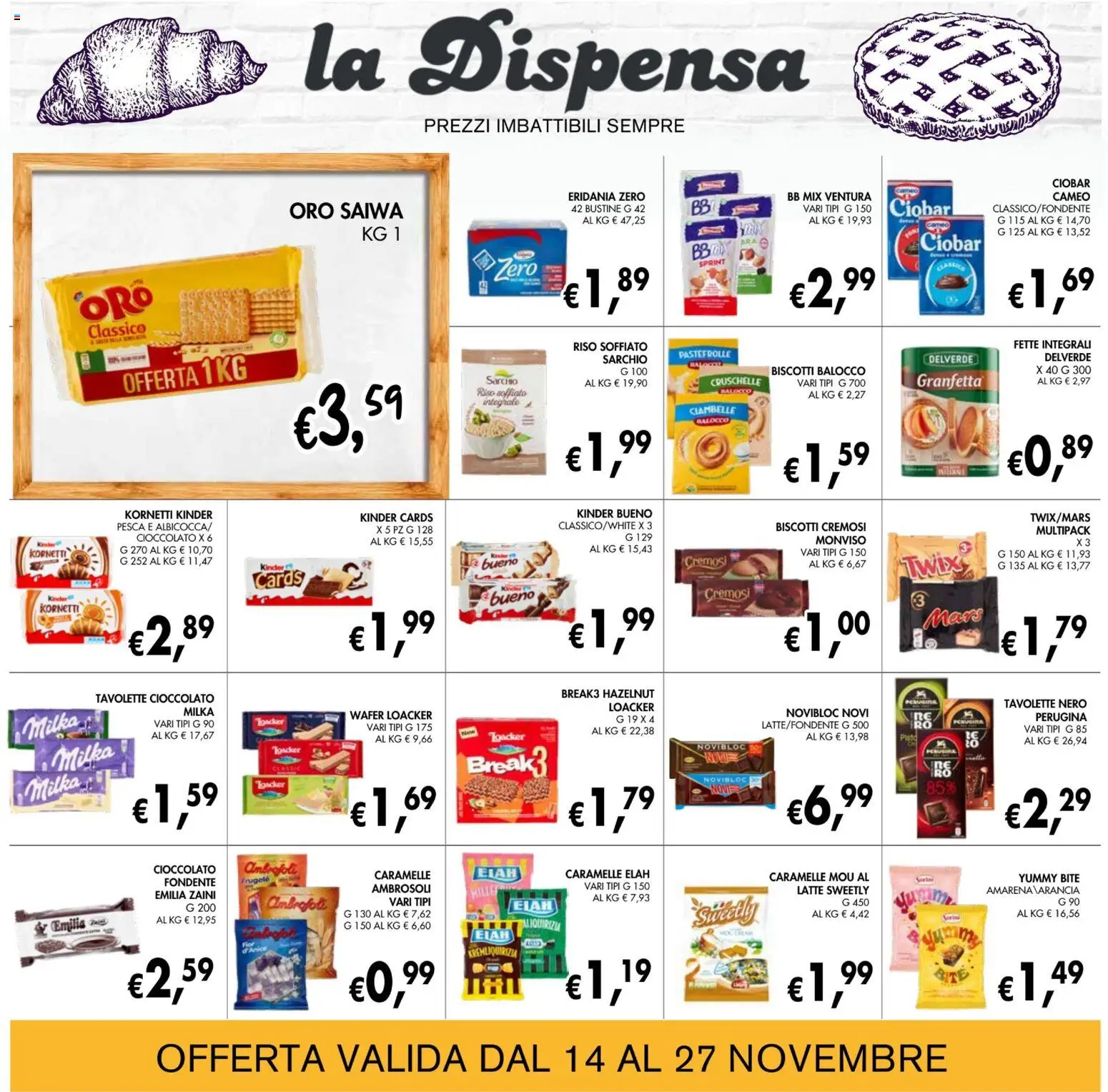 Volantino Coal del 14.11.2025 | Pagina: 17 | Prodotti: Ciambelle, Cioccolato, Caramelle, Pesca