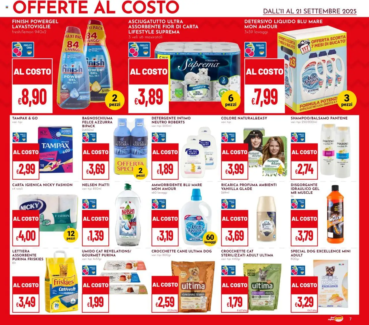 Volantino Pan del 11.09.2025 | Pagina: 7 | Prodotti: Ammorbidente, Detergente intimo, Crocchette, Lavastoviglie