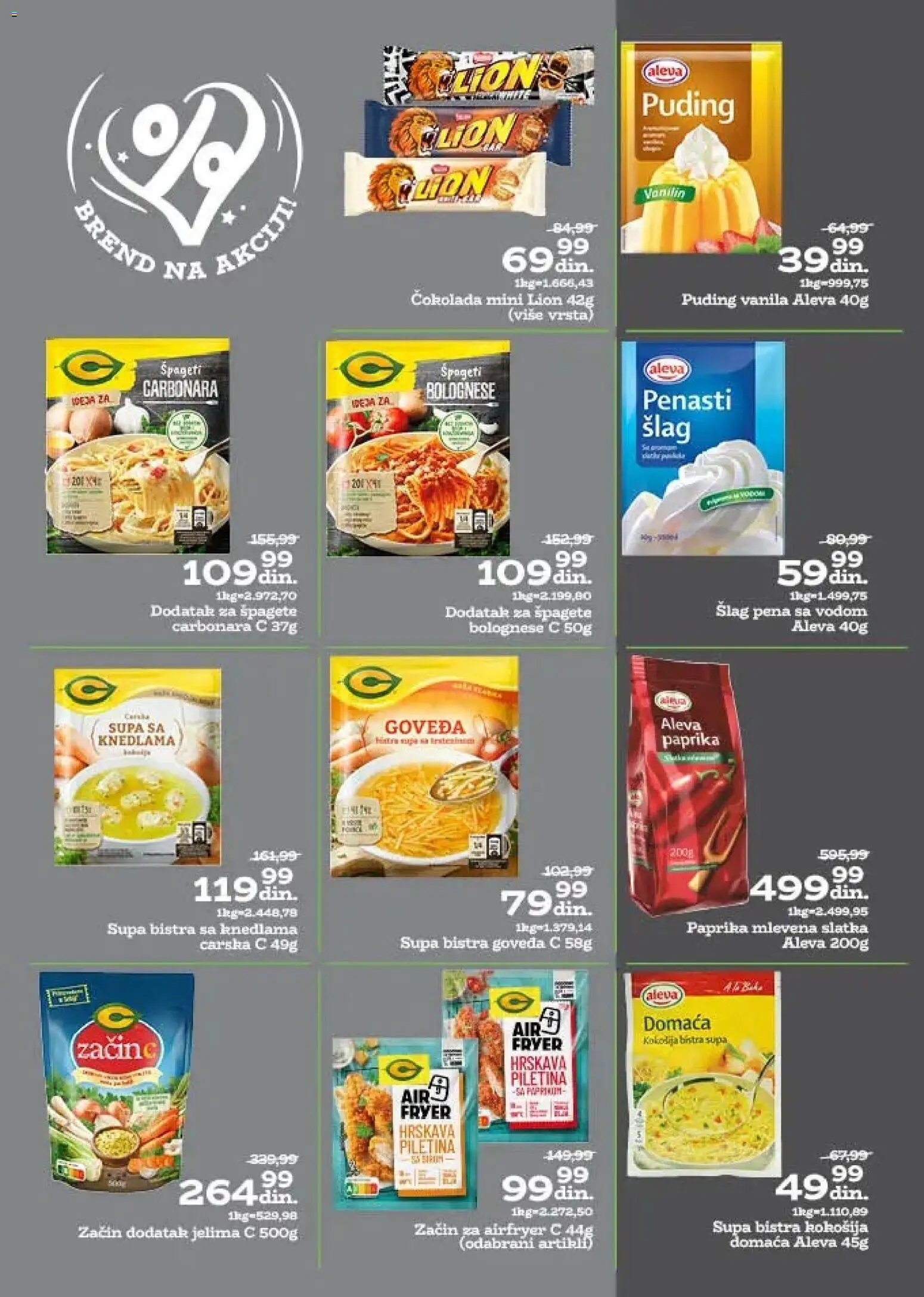 Univerexport katalog - važi od 10.11.2025 | Strana: 17 | Proizvode: Puding, Špageti, Čokolada, Piletina