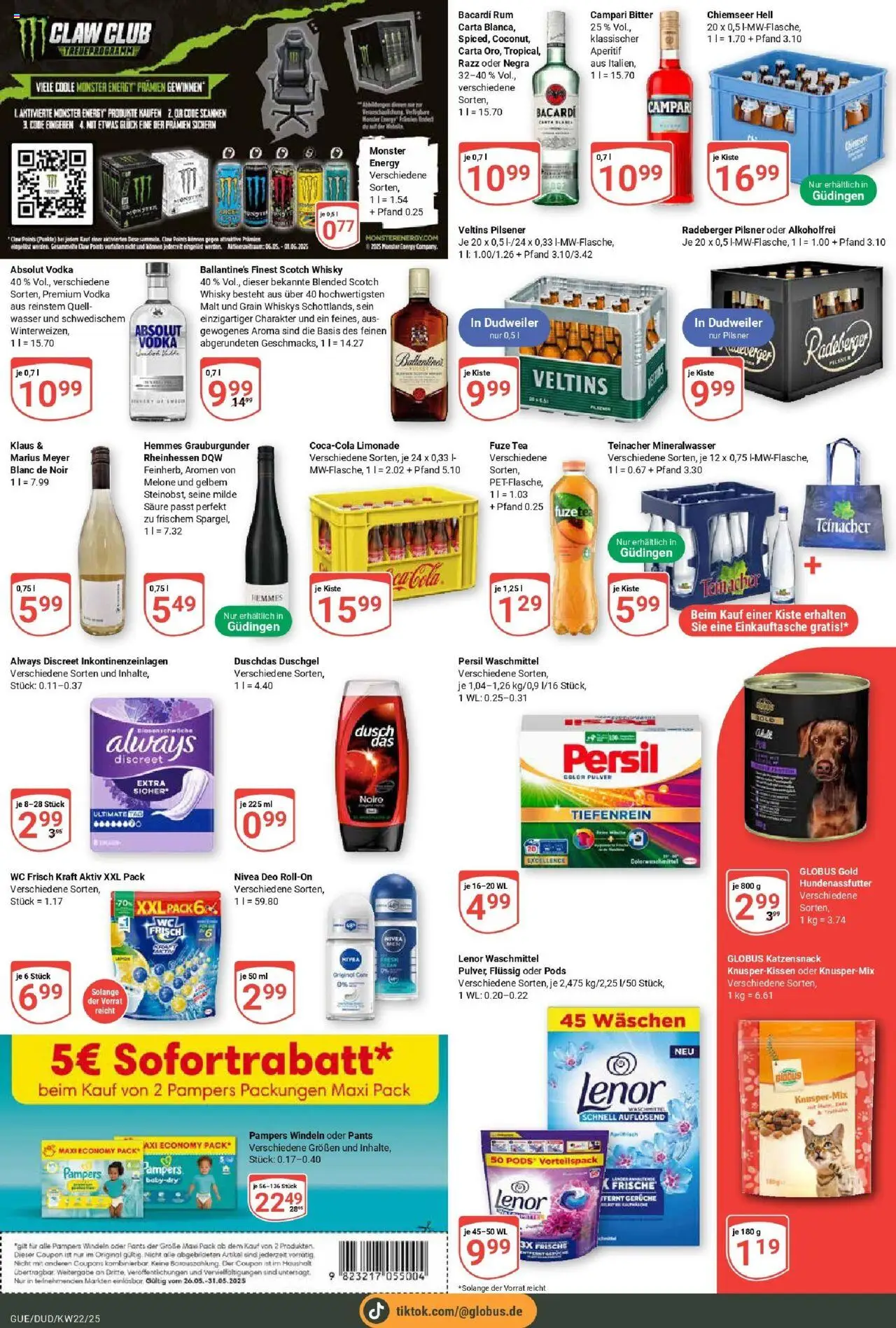 Globus prospekt Saarbrücken-Güdingen	 - gültig ab dem 25.05.2025 | Seite: 7 | Produkte: Fuze tea, Mineralwasser, Shower Gel, Deo Roll-On