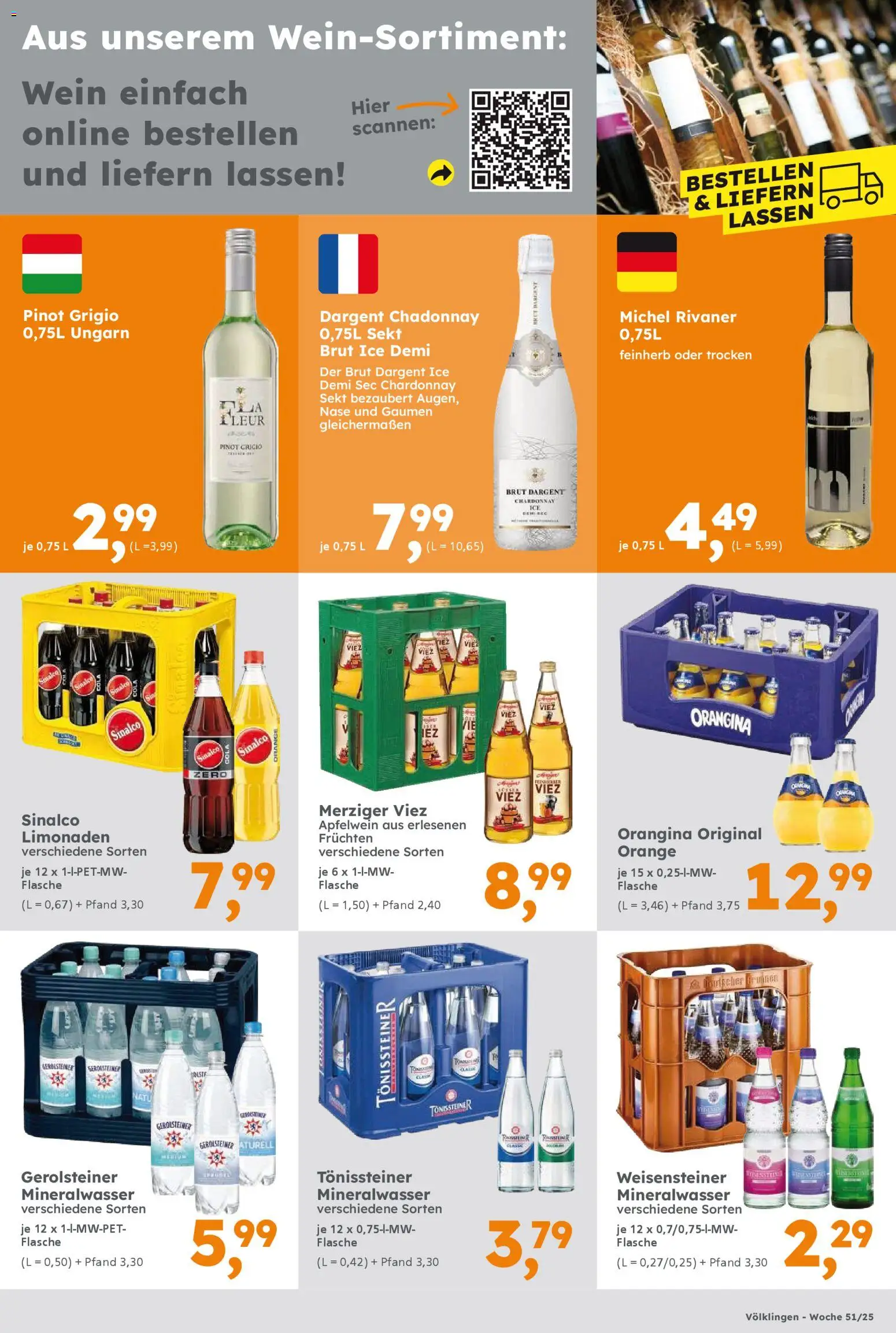 Globus Baumarkt prospekt Saarbrücken	 – gültig ab 15.12.2025 | Seite: 13 | Produkte: Sinalco, Cola, Sekt, Gerolsteiner