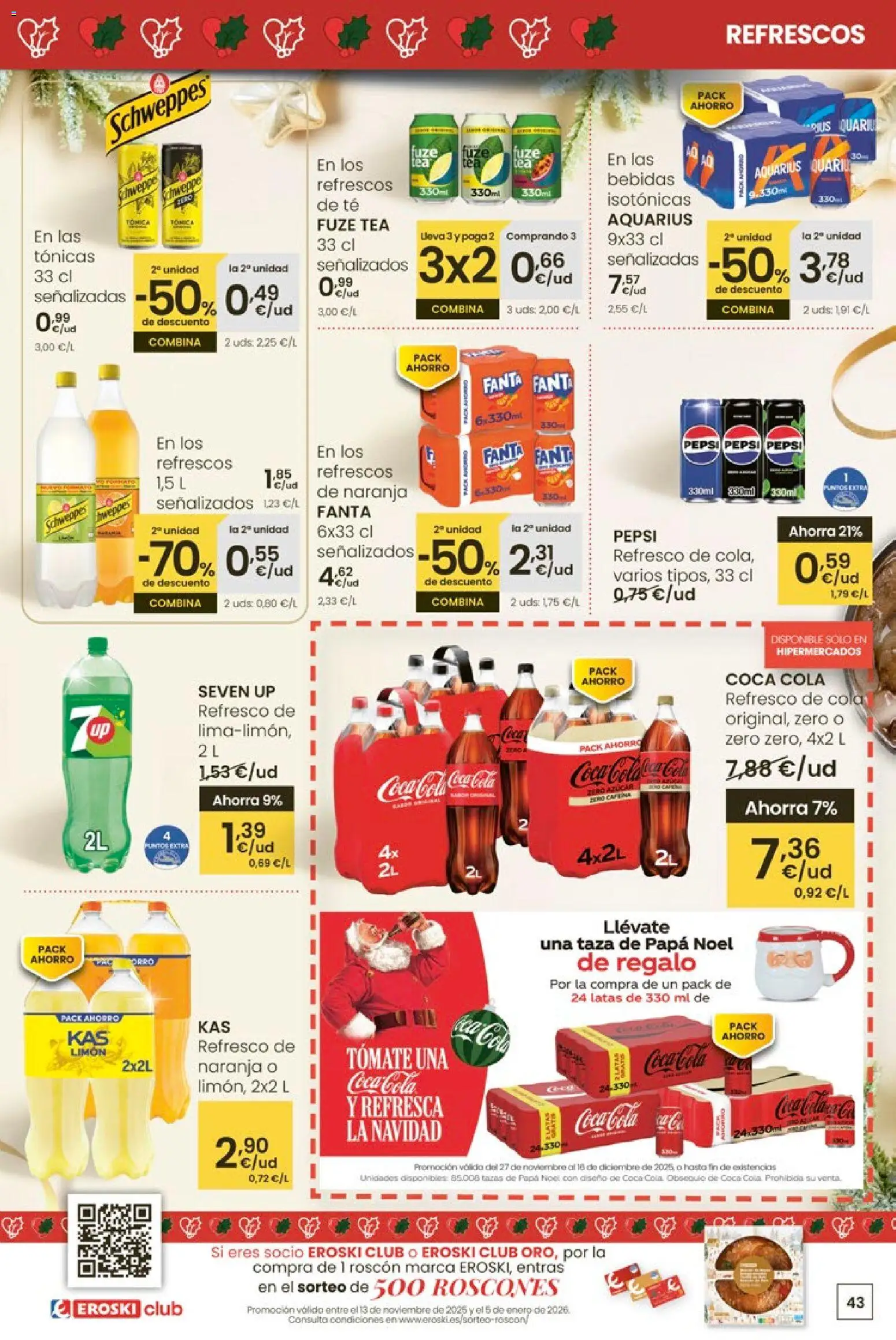 Eroski - Center │ válido desde el 27.11.2025 | Página: 43 | Productos: Σφουγγαρίστρα, Té