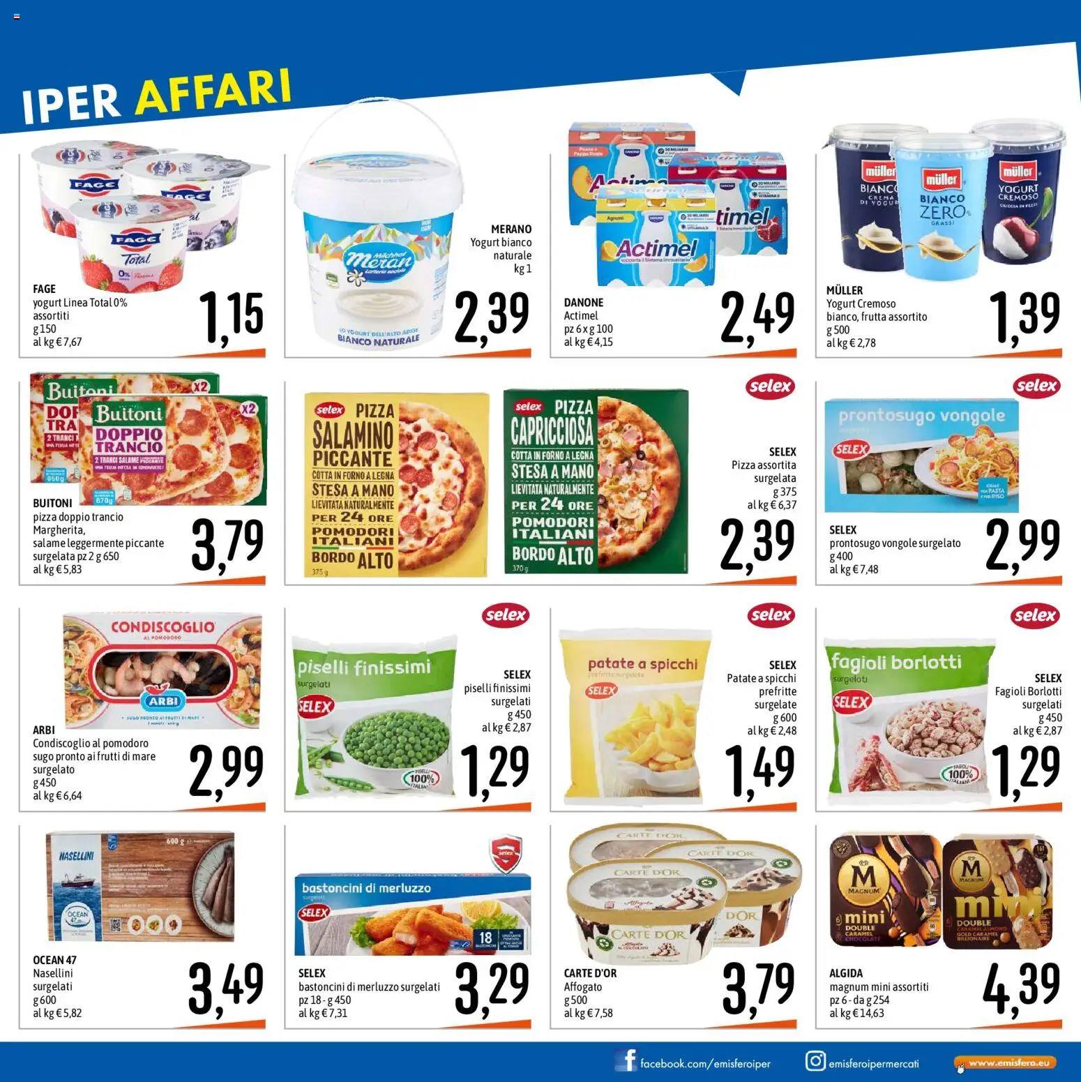 Volantino Emisfero del 26.02.2026 | Pagina: 23 | Prodotti: Yogurt, Fagioli, Pomodoro, Forno