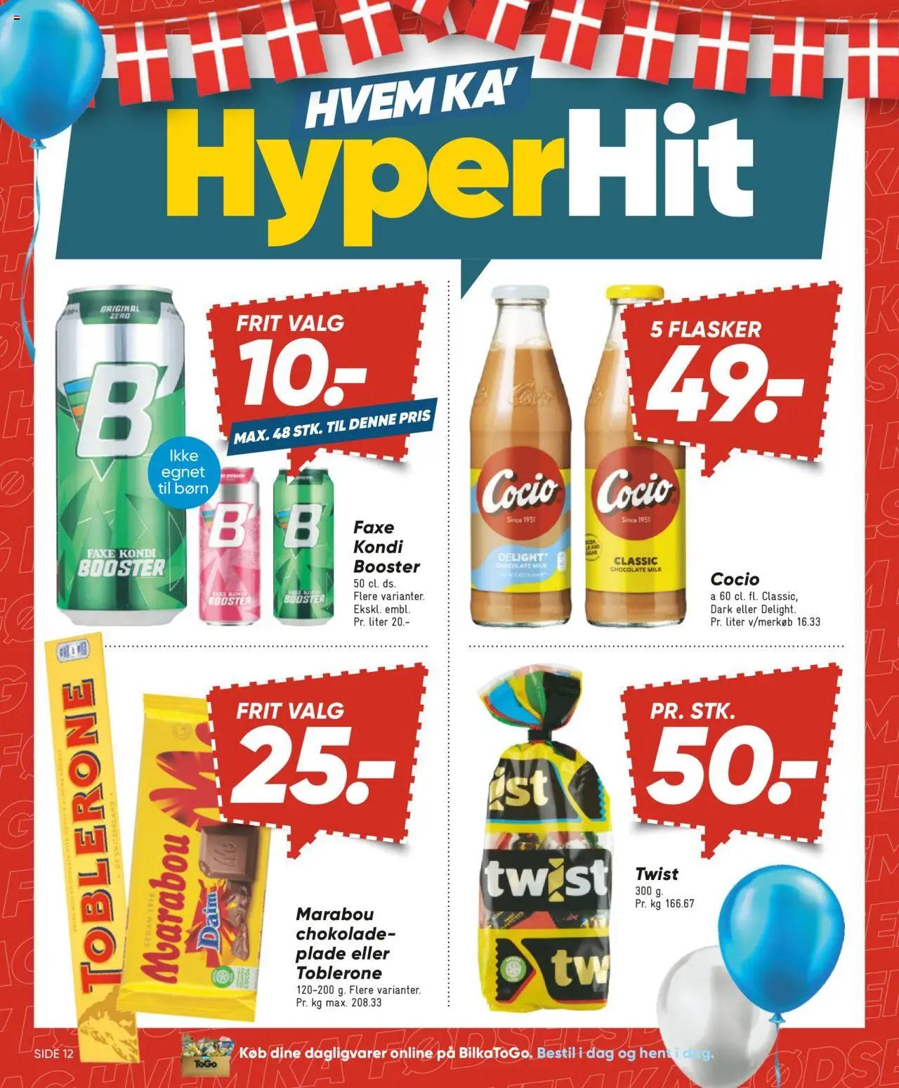 Bilka Tilbudsavis gyldig fra 01.08.2025 | Side: 12 | Produkter: Chokolade, Faxe Kondi