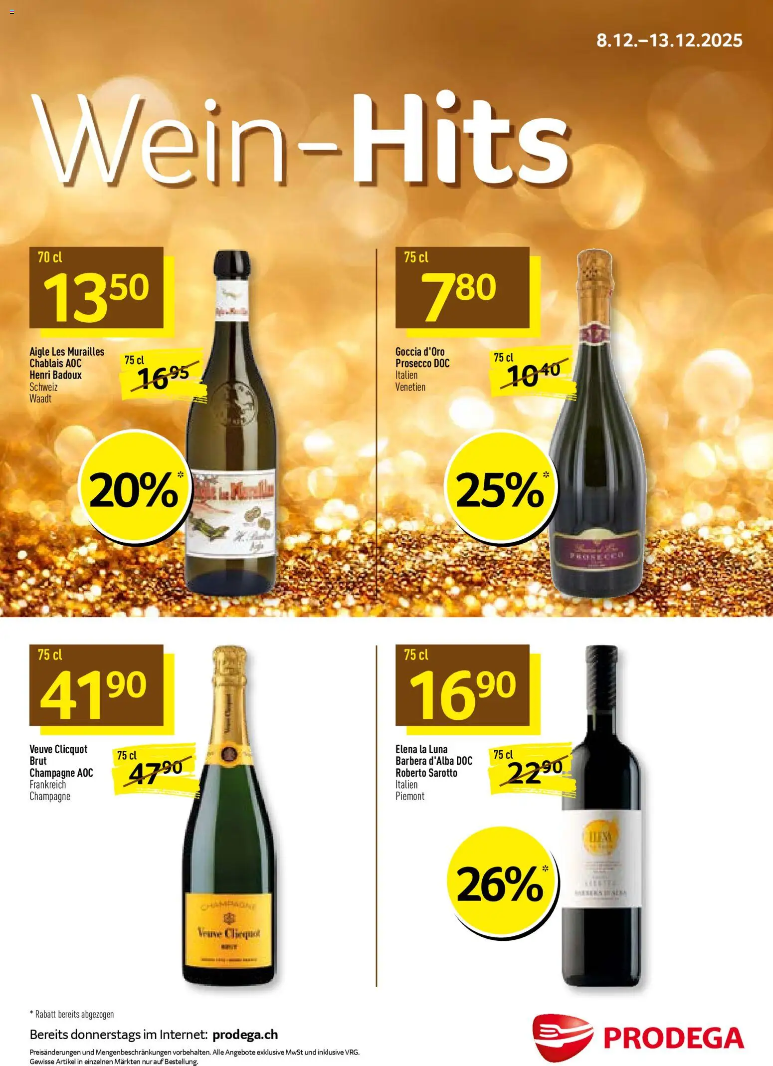 Prodega Aktionen Wein-Hits – gültig ab 08.12.2025 | Seite: 1