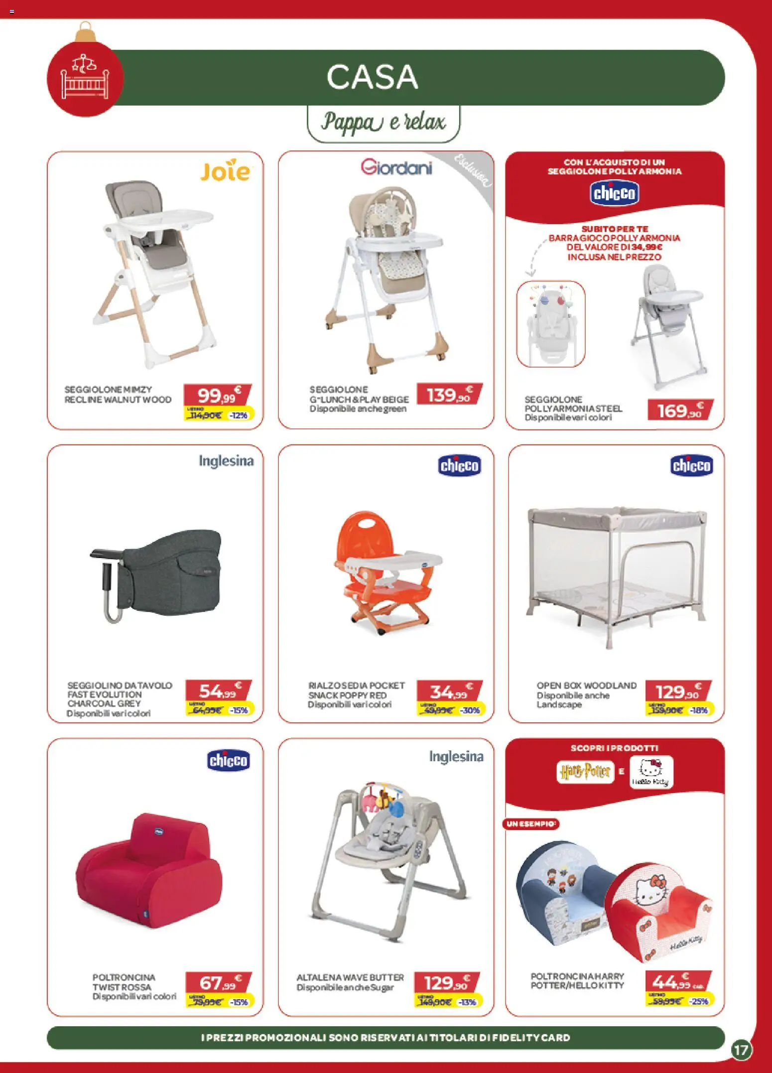 Volantino Bimbo store del 04.12.2025 | Pagina: 17 | Prodotti: Tè, Altalena, Seggiolino, Tavolo