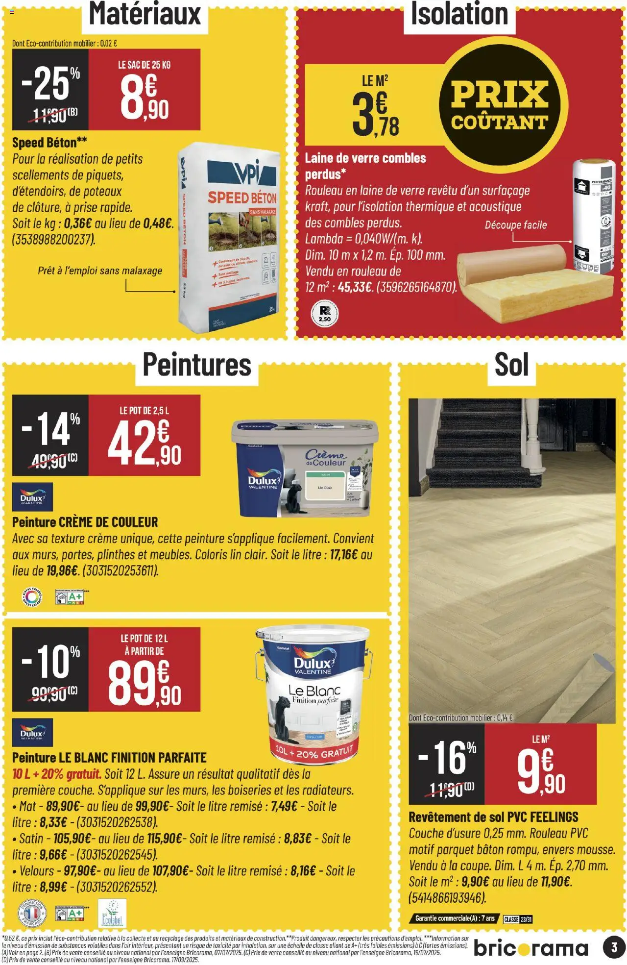  | Page: 3 | Produits: Rouleau, Parquet, Prise, Crème