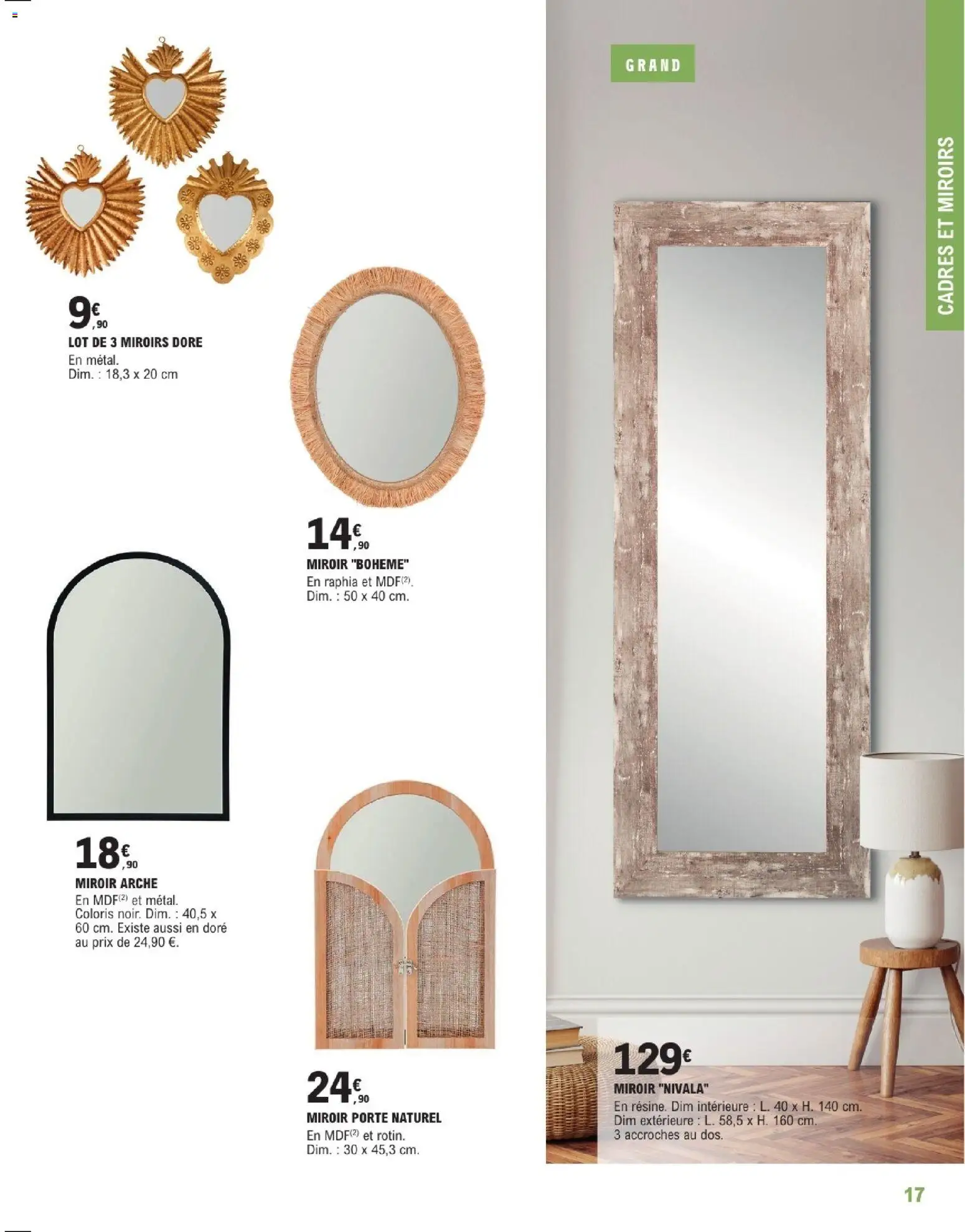 {H1} | Page: 17 | Produits: Porte, Miroir