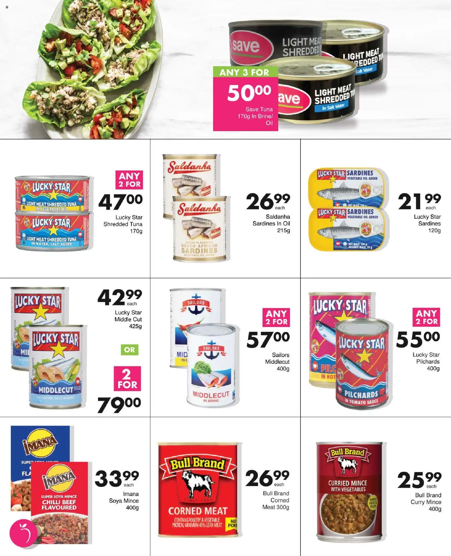 New Save catalogue – valid from 25.03.2026 | Page: 19 | Products: Tuna, Tomato sauce, Vegetables, Sauce