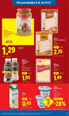 Lidl - Super ponuda - Pregled kataloga iz trgovine Lidl, vrijedi od 08.12.2025 | Stranica: 3 | Proizvodi: Sir, Čokolada, Masline, Pileća prsa