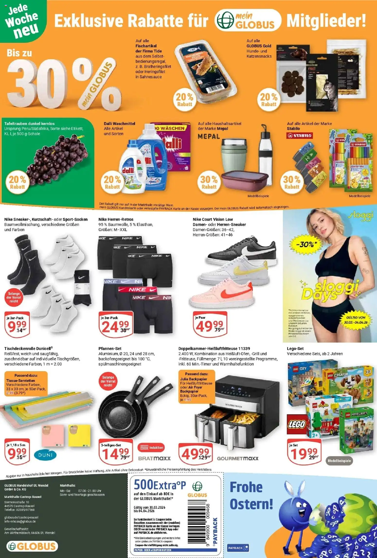 Globus prospekt Castrop-Rauxel	 – gültig ab 30.03.2026 | Seite: 31 | Produkte: Grill, Waschmittel, Telefon, Uhr