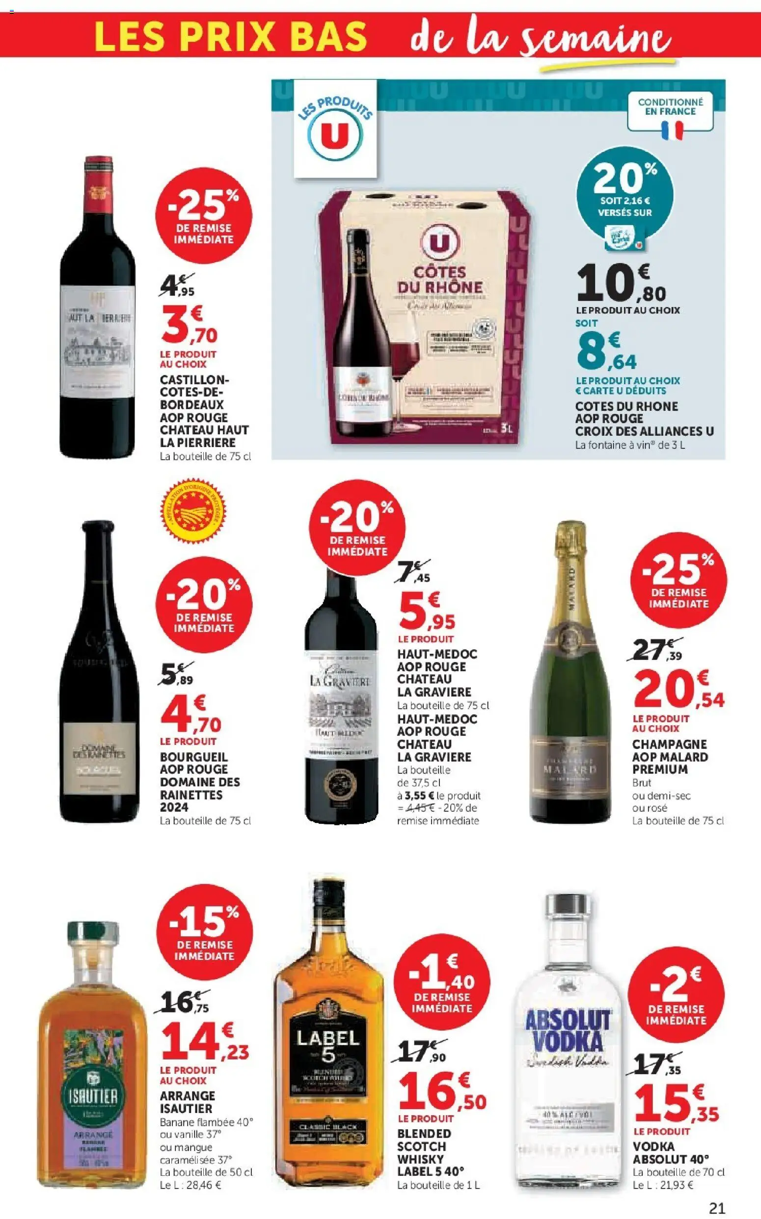 {H1} | Page: 21 | Produits: Whisky, Mangue, Champagne, Banane