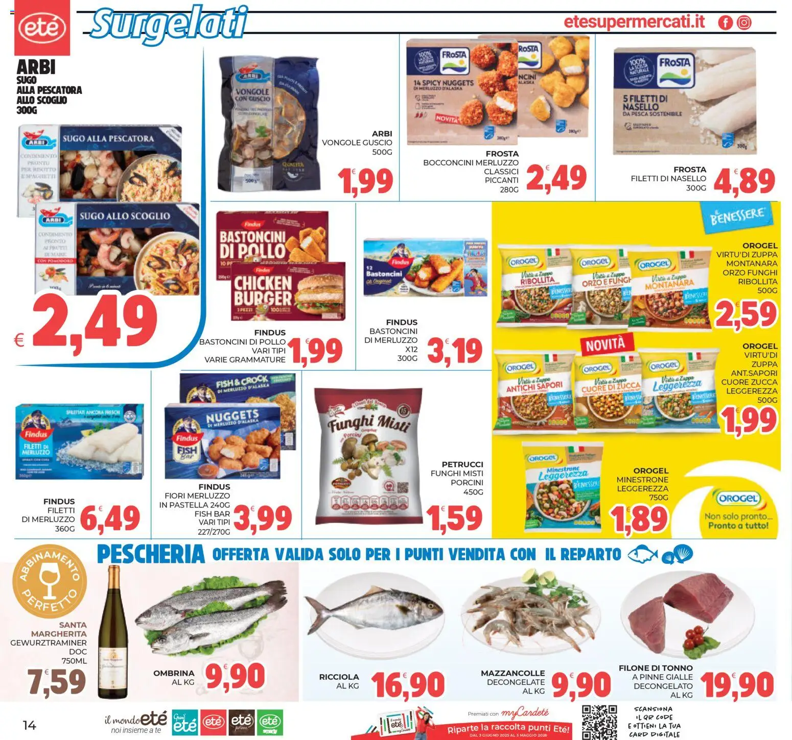 Volantino Eté del 11.03.2026 | Pagina: 14 | Prodotti: Minestrone, Pesca, Funghi, Zucca