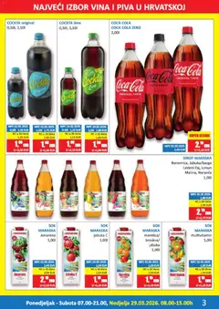 Katalog Vrutak - Pregled kataloga iz trgovine Vrutak, vrijedi od 16.03.2026 | Stranica: 3 | Proizvodi: Coca cola, Limun, Sirup, Jabuka