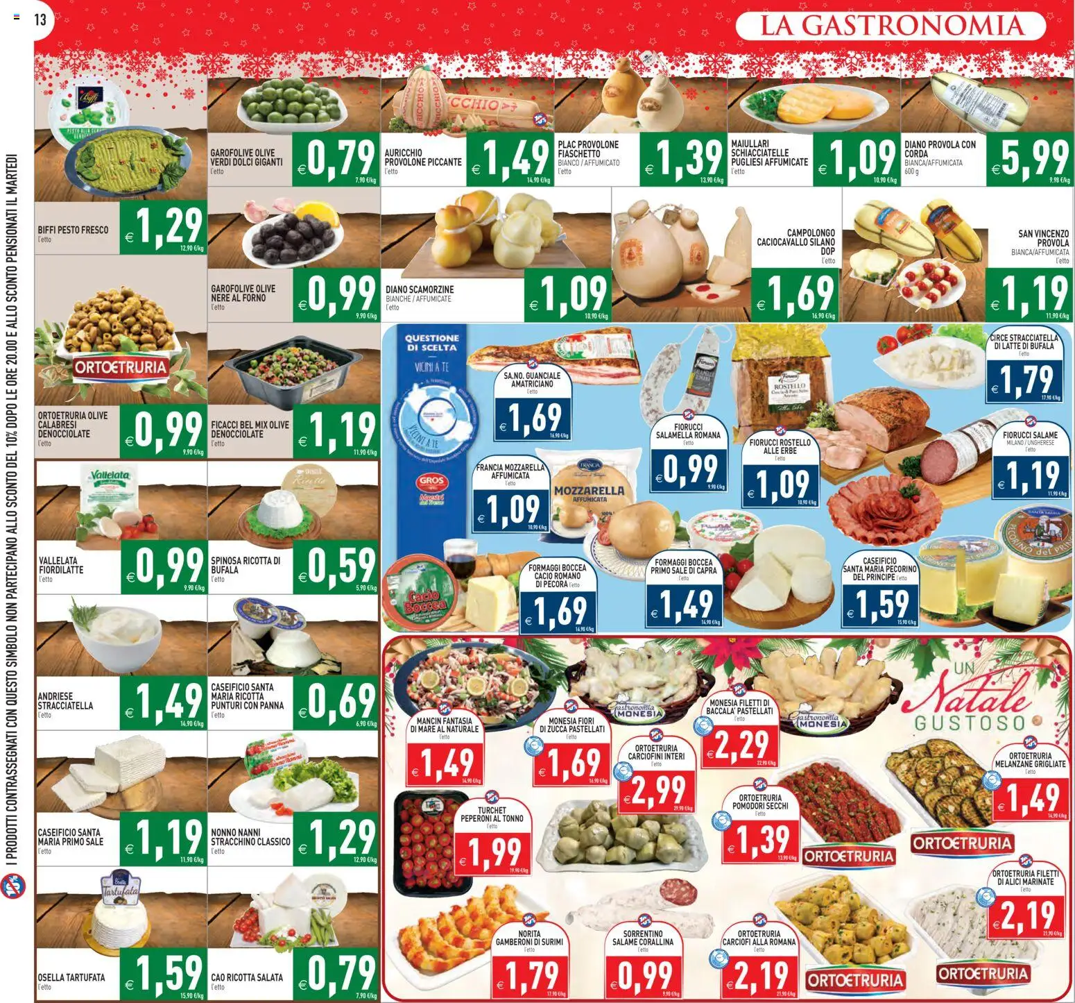 Volantino PIM Supermercati del 16.12.2025 | Pagina: 13 | Prodotti: Salamella, Peperoni, Ricotta, Pomodori secchi