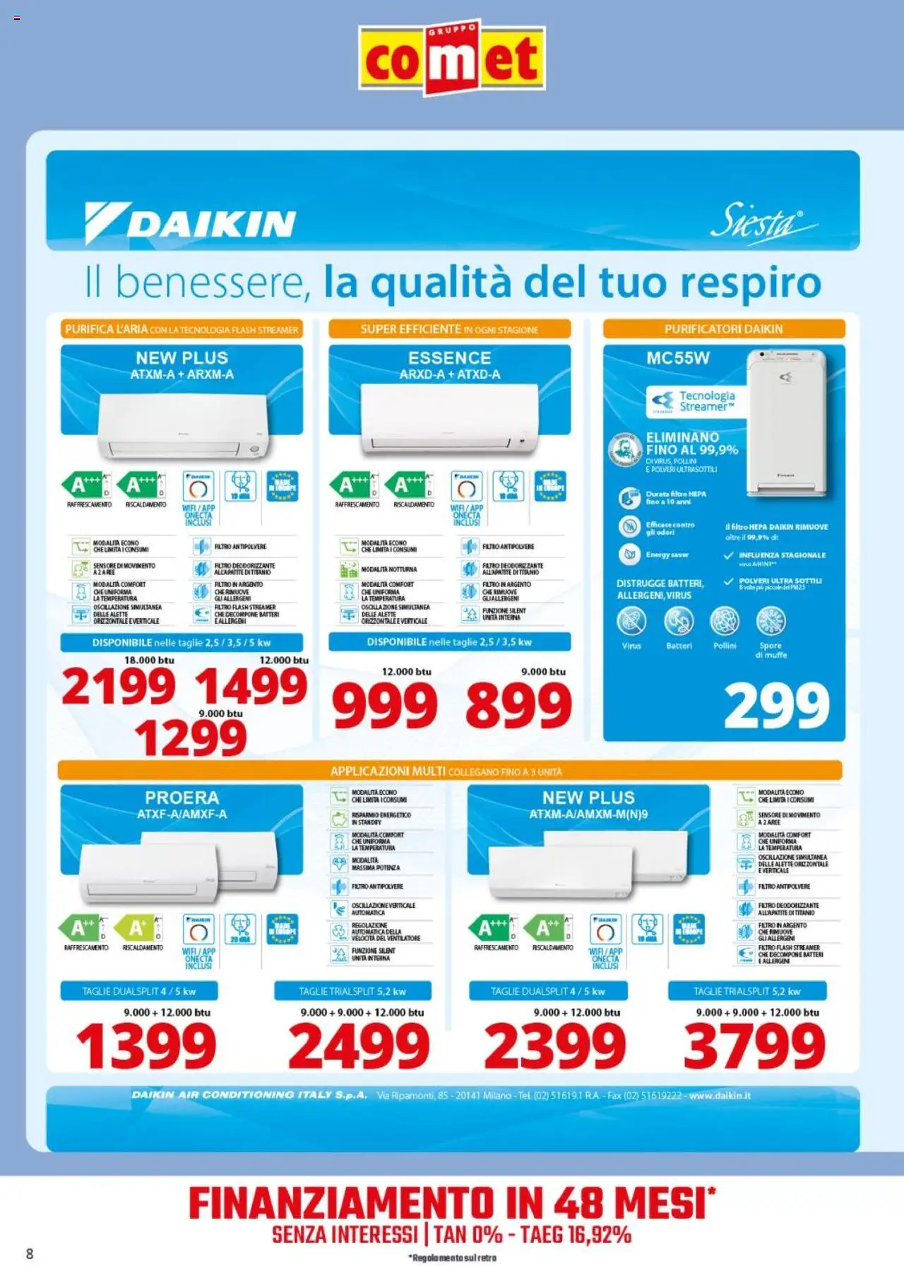 Volantino Comet del 01.08.2025 | Pagina: 8 | Prodotti: Ventilatore