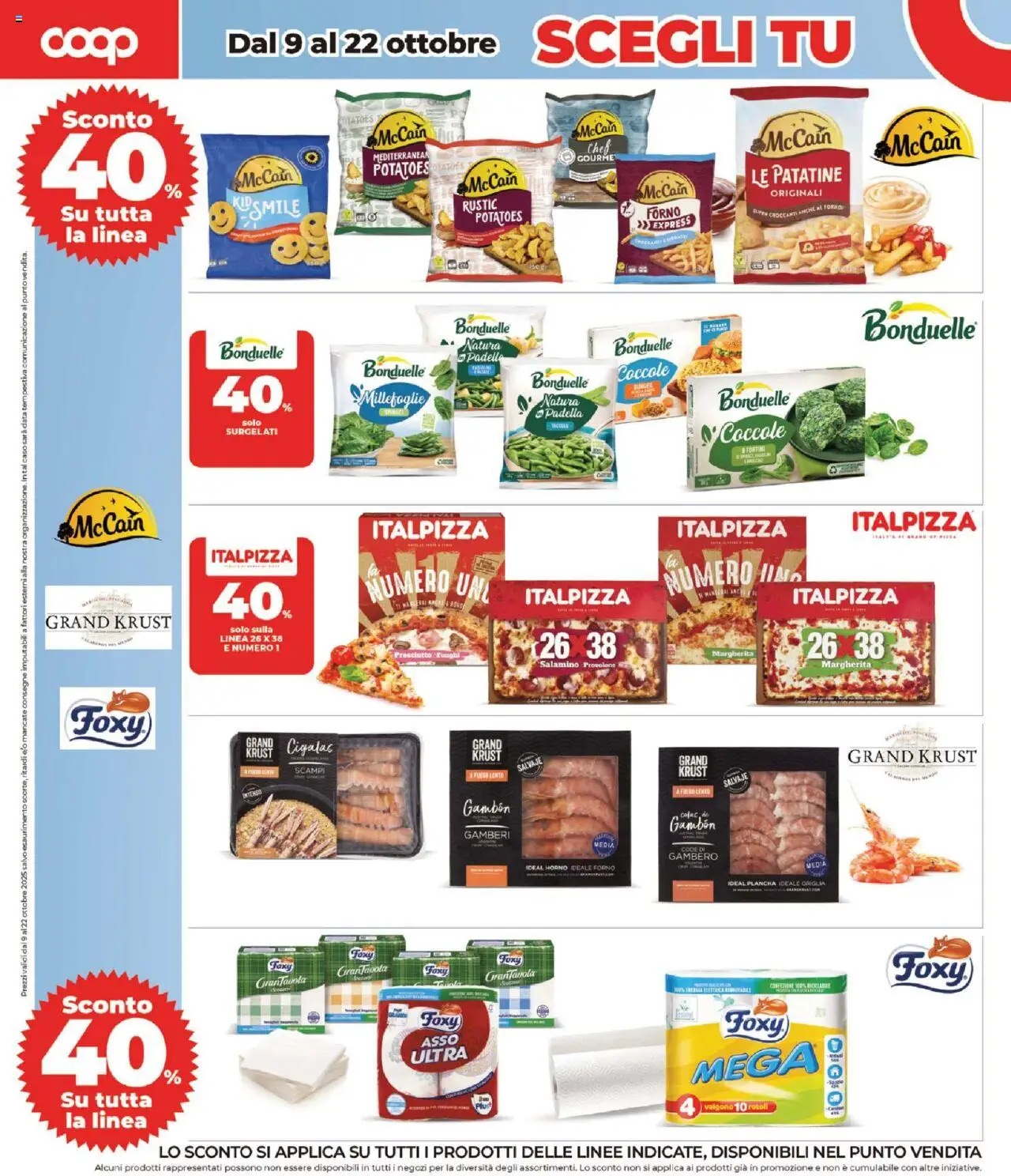 Volantino COOP del 09.10.2025 | Pagina: 6 | Prodotti: Prosciutto, Funghi, Data, Padella