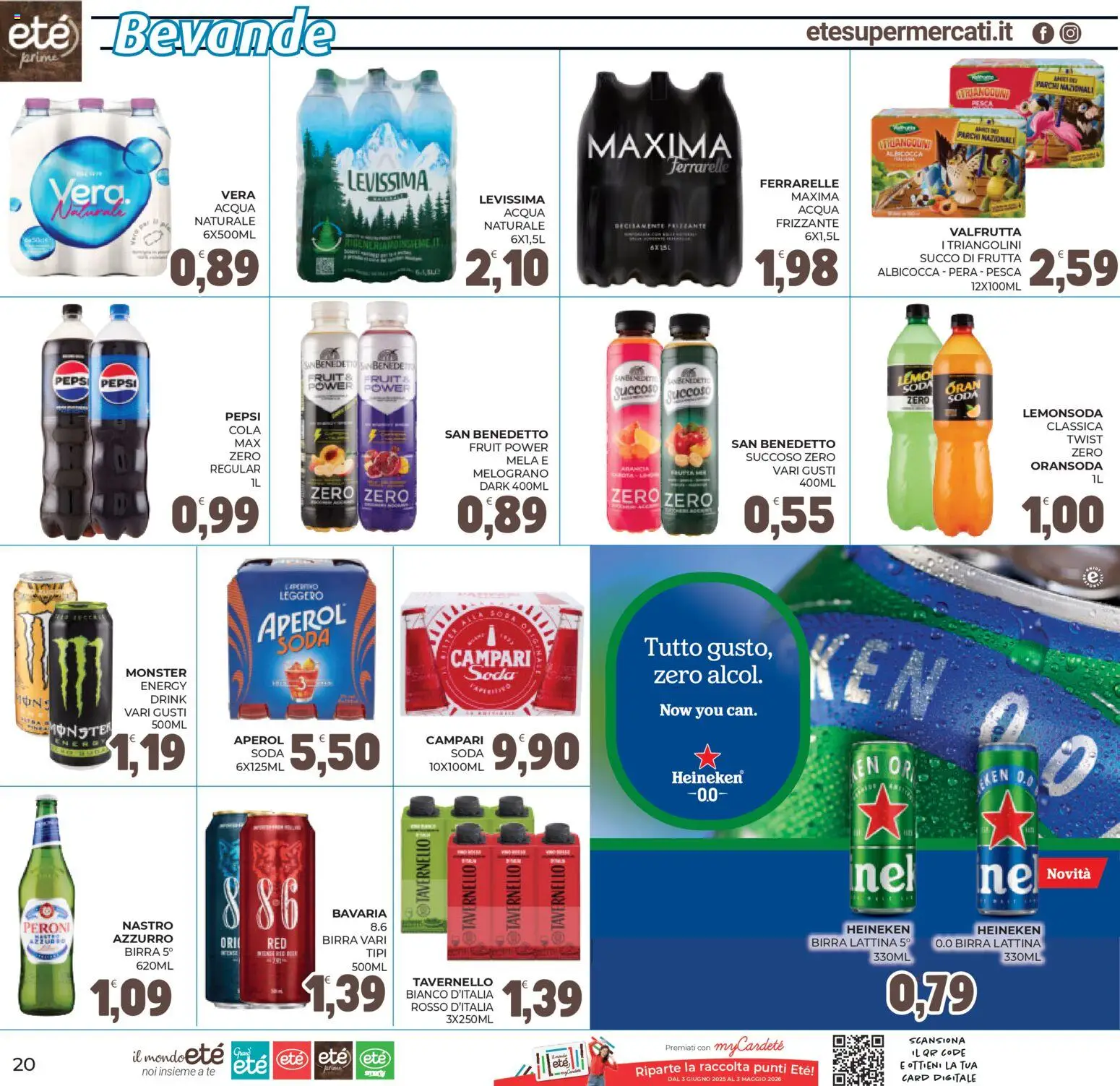 Volantino Eté del 11.03.2026 | Pagina: 20 | Prodotti: Succo, Pesca, Pepsi, Succo di frutta