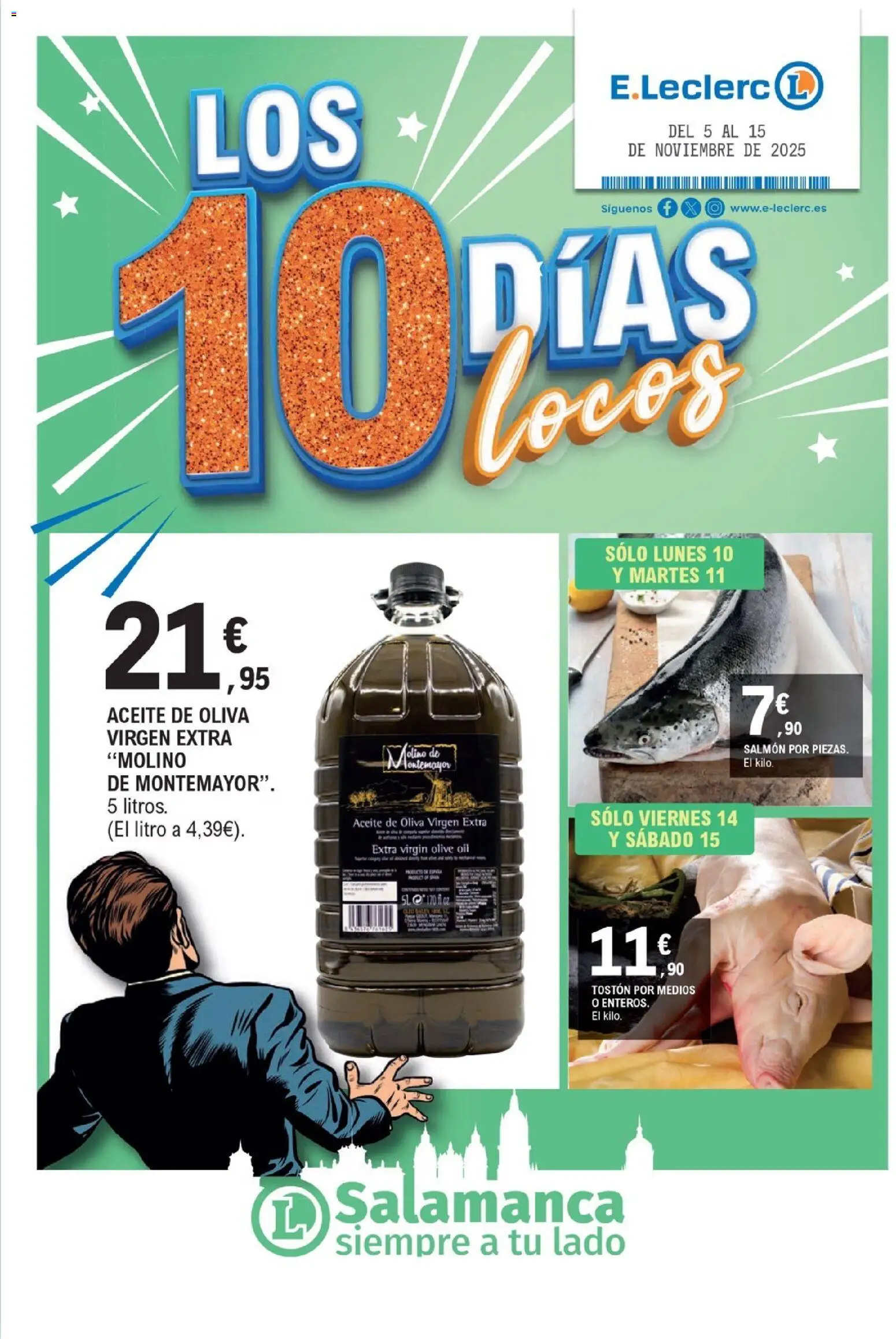 E.Leclerc folleto │ válido desde el 05.11.2025 | Página: 1 | Productos: Aceite, Aceite de oliva, Aceite de oliva virgen extra