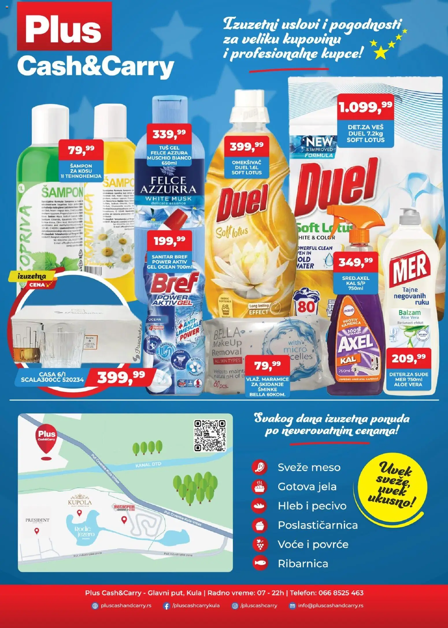 Plus Cash & Carry katalog - važi od 07.11.2025 | Strana: 4 | Proizvode: Bref, Telefon, Tuš, Pecivo