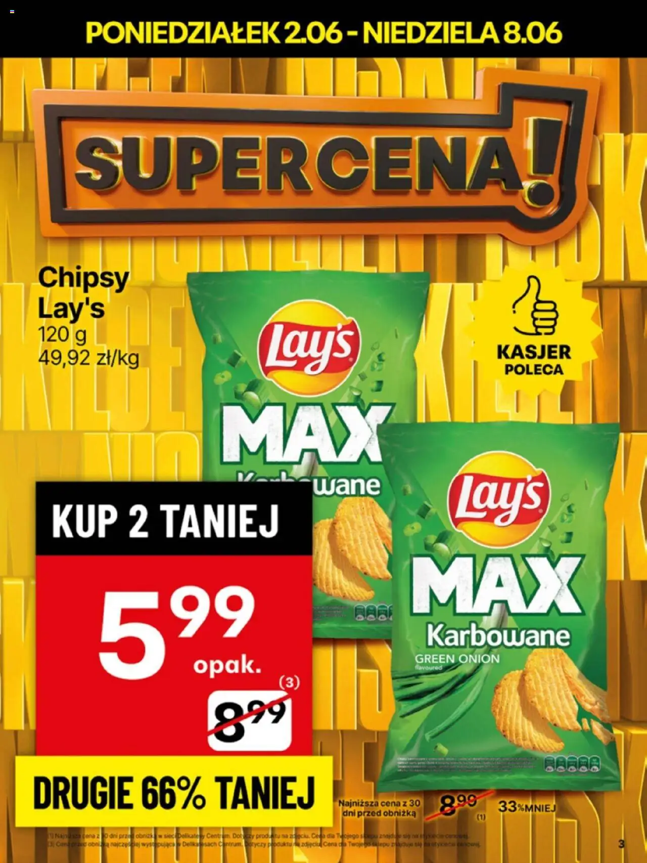Delikatesy Centrum Gazetka - Sklepy Własne od 02.06.2025 | Strona: 3 | Produkty: Chipsy