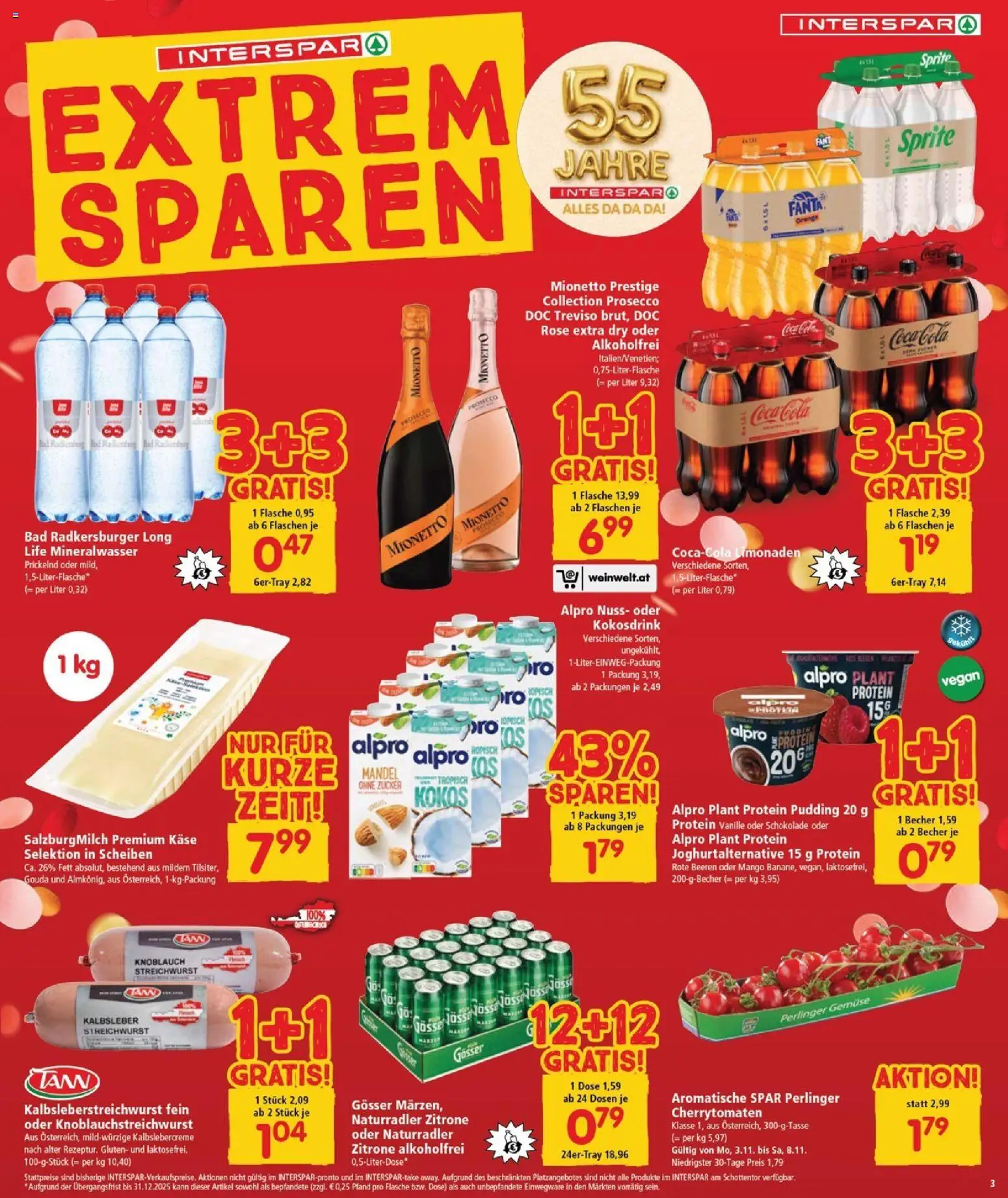 Interspar Flugblatt - Burgenland gültig ab 06.11.2025 | Seite: 4 | Produkte: Gemüse, Knoblauch, Käse, Schokolade