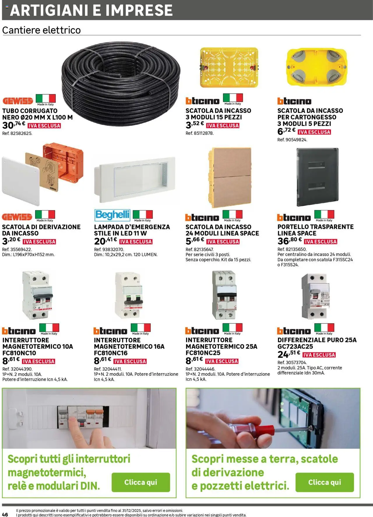 Volantino Leroy Merlin del 02.06.2025 | Pagina: 46 | Prodotti: Tubo, Scatola, Lampada