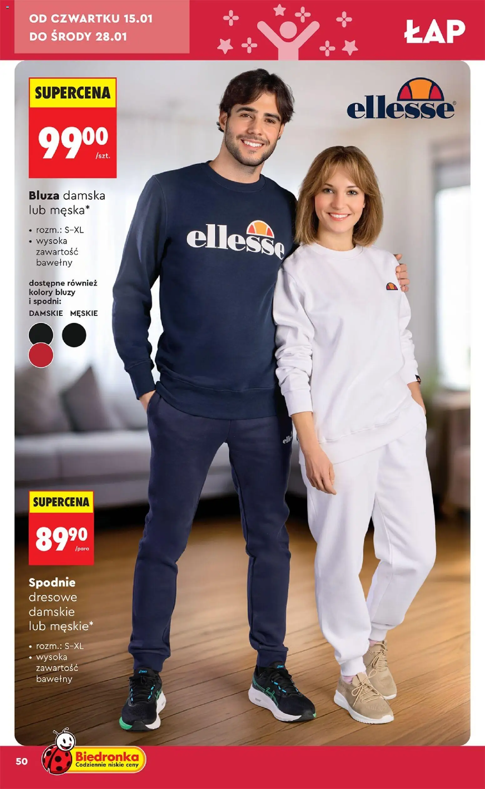 Biedronka gazetka - Hity i inspiracje od 10.01.2026 | Strona: 52 | Produkty: Spodnie